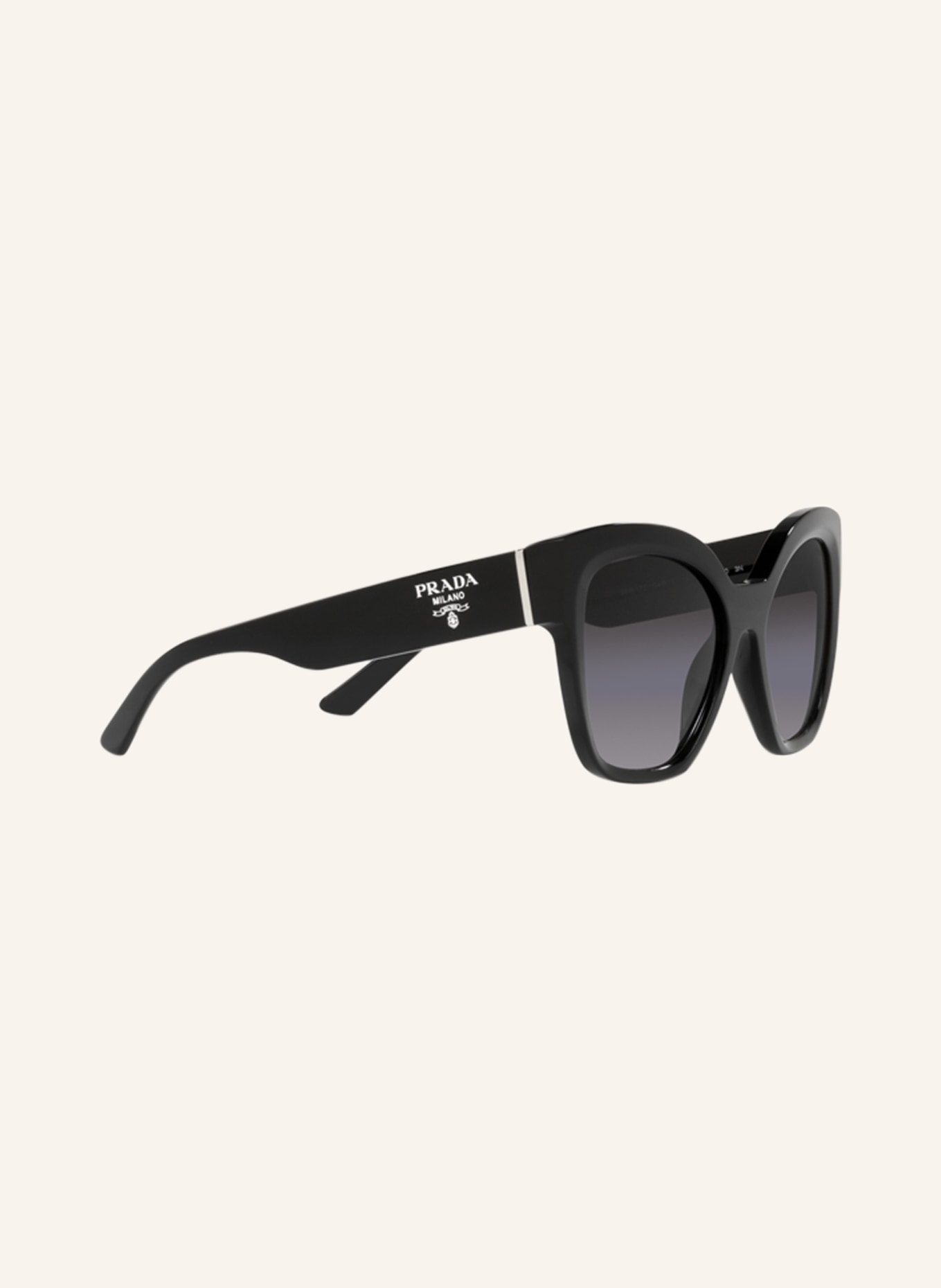 PRADA Sunglasses PR 17ZS, Color: 1AB09S - BLACK/ GRAY GRADIENT (Image 3)