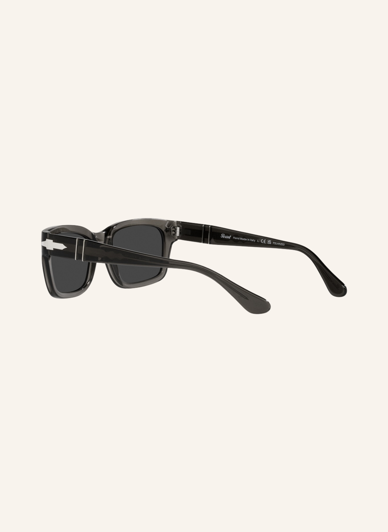Persol Sunglasses PO3301S, Color: 110348 - GRAY/ DARK GRAY POLARIZED (Image 4)