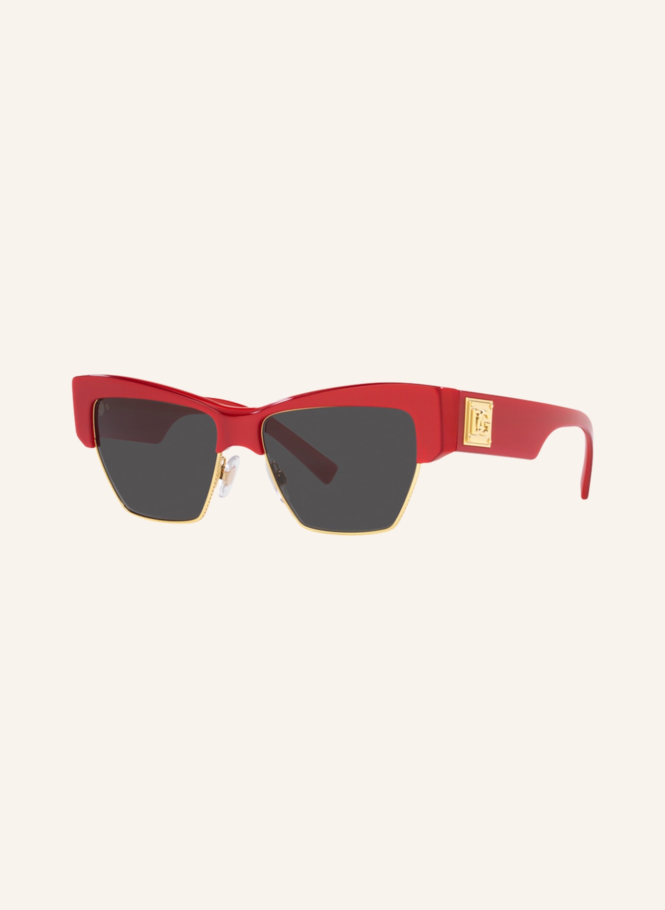 DOLCE & GABBANA Zonnebril DG4415: 337787 - ROOD/ DONKERGRIJS