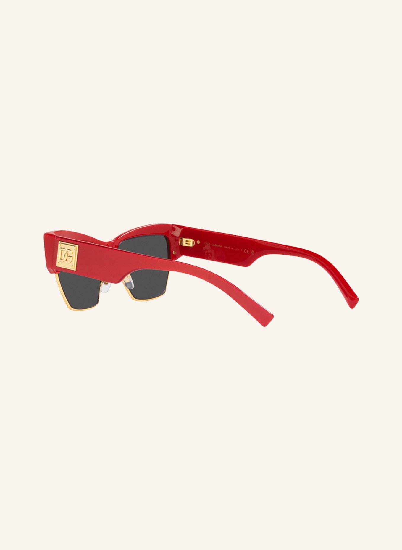 DOLCE & GABBANA Zonnebril DG4415: 337787 - ROOD/ DONKERGRIJS