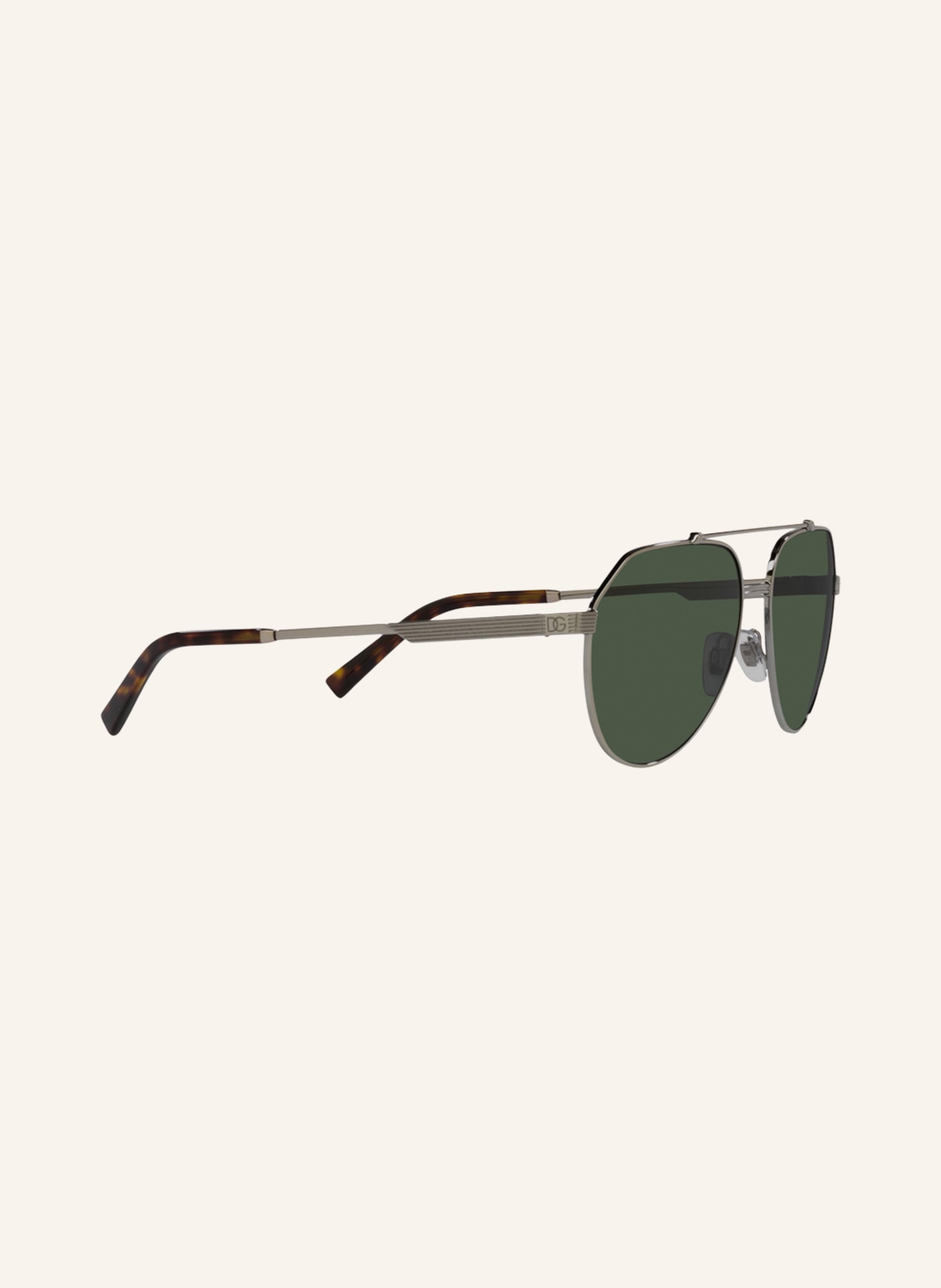 DOLCE & GABBANA Zonnebril DG2288: 13359A - ZILVER/ GROEN