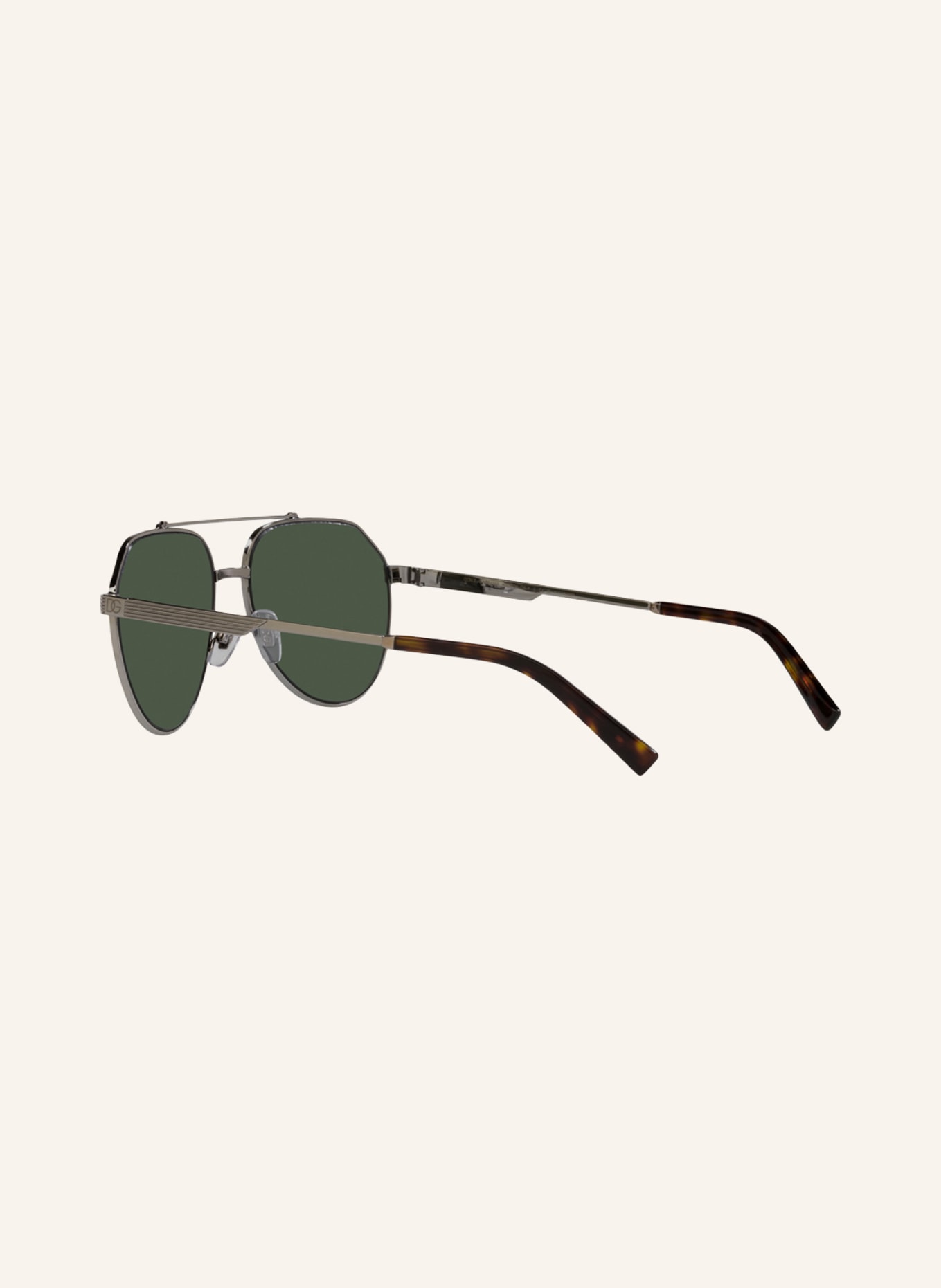 DOLCE & GABBANA Zonnebril DG2288: 13359A - ZILVER/ GROEN