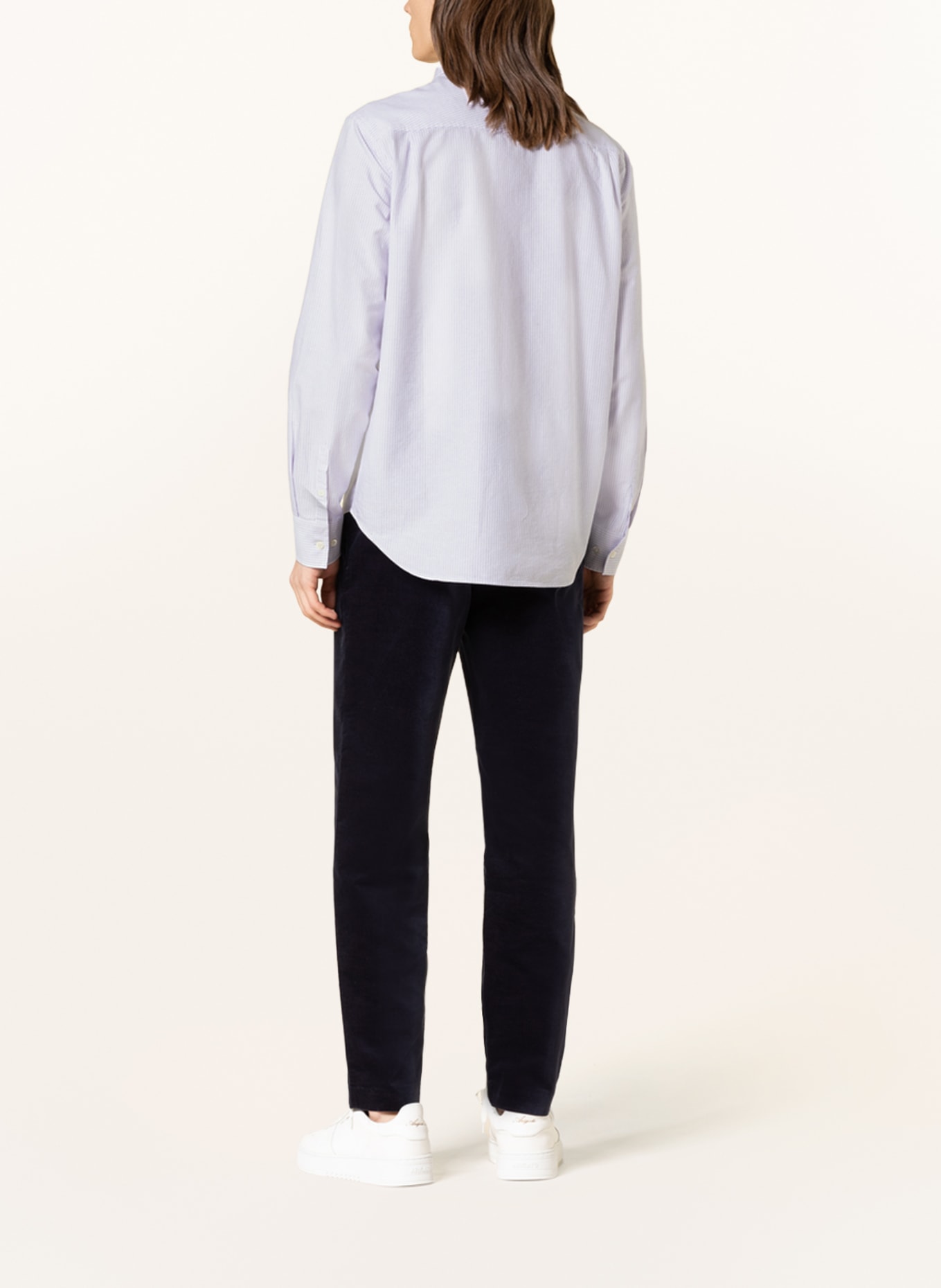 COS Shirt regular fit, Color: WHITE/ LIGHT PURPLE (Image 3)