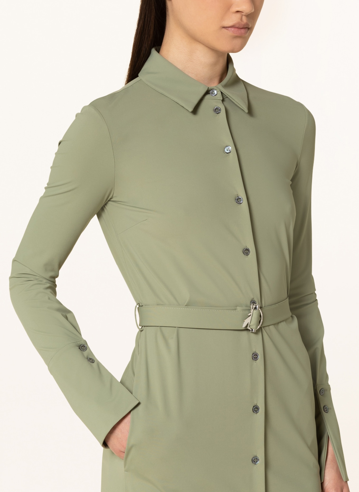 PATRIZIA PEPE Shirt dress, Color: LIGHT GREEN (Image 4)