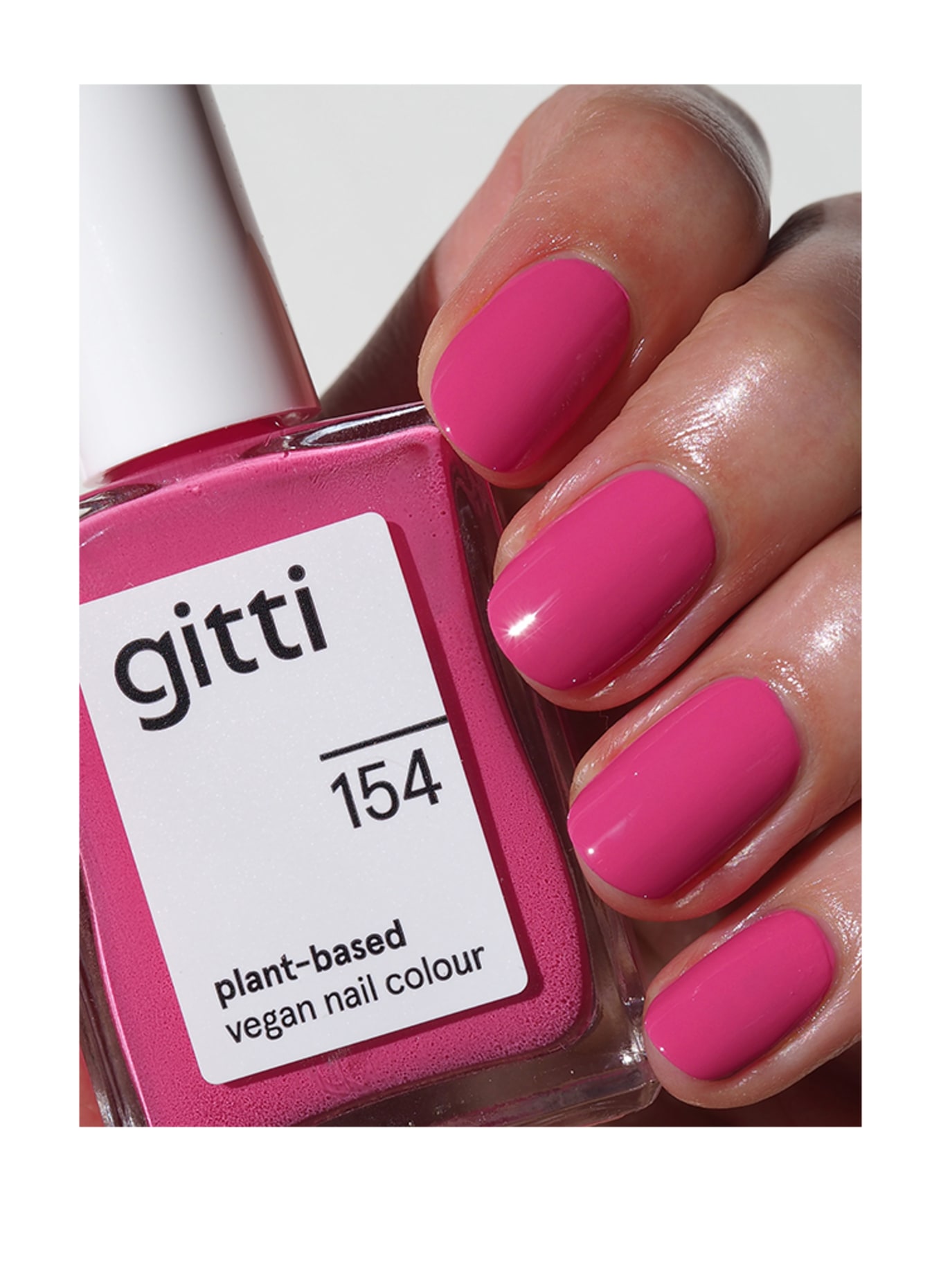 gitti PLANT-BASED VEGAN NAIL COLOUR: NO. 154 - AURORA PINK