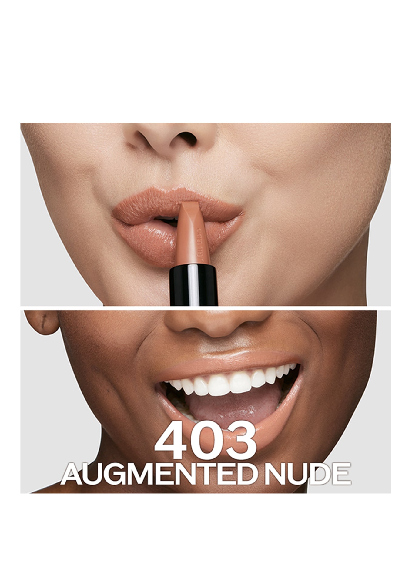 SHISEIDO TECHNOSATIN GEL LIPSTICK: 403 AUGMENTED NUDE