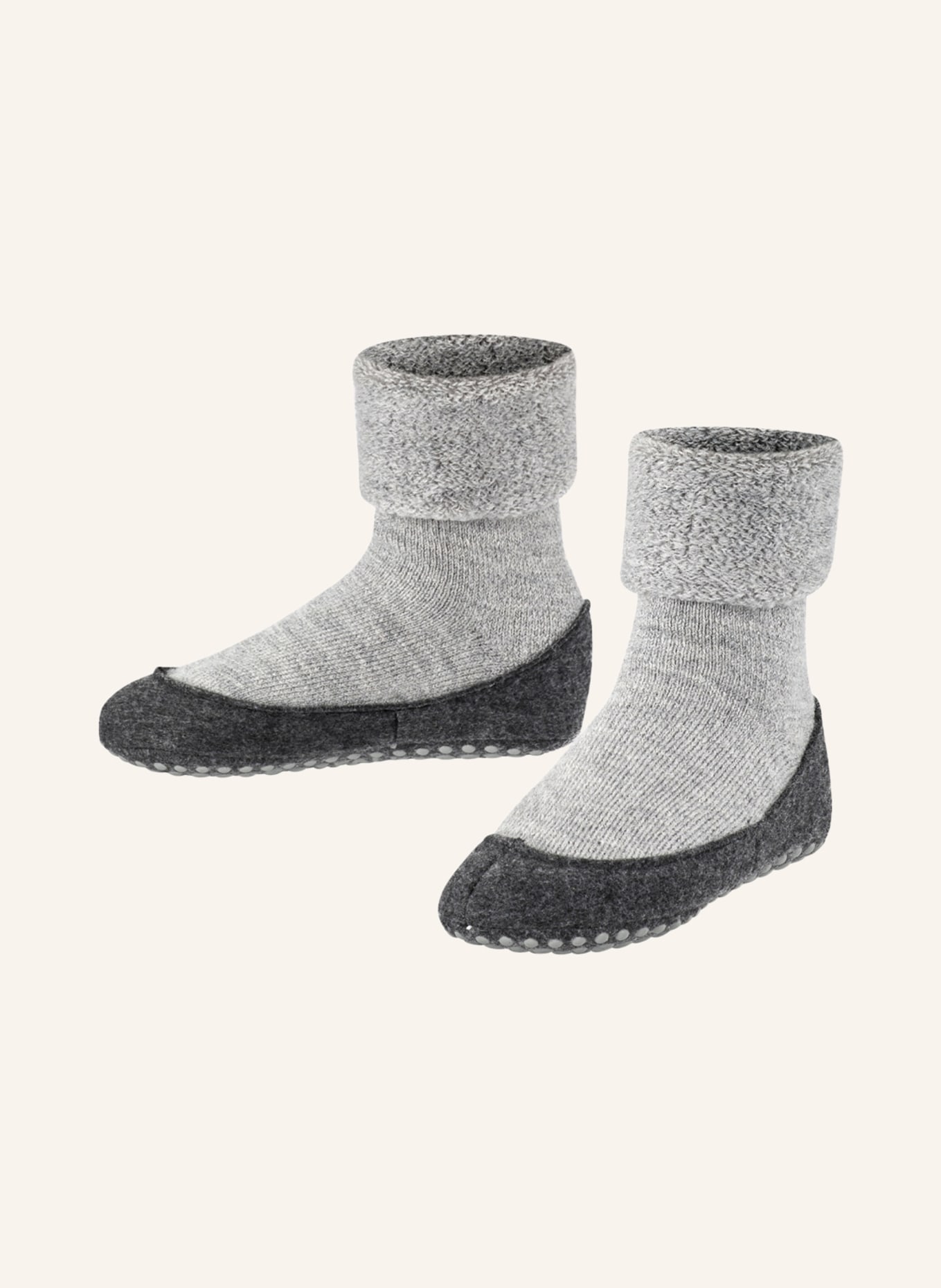 FALKE Stopper socks COSYSHOES, Color: 3400 LIGHT GRAY	 (Image 1)