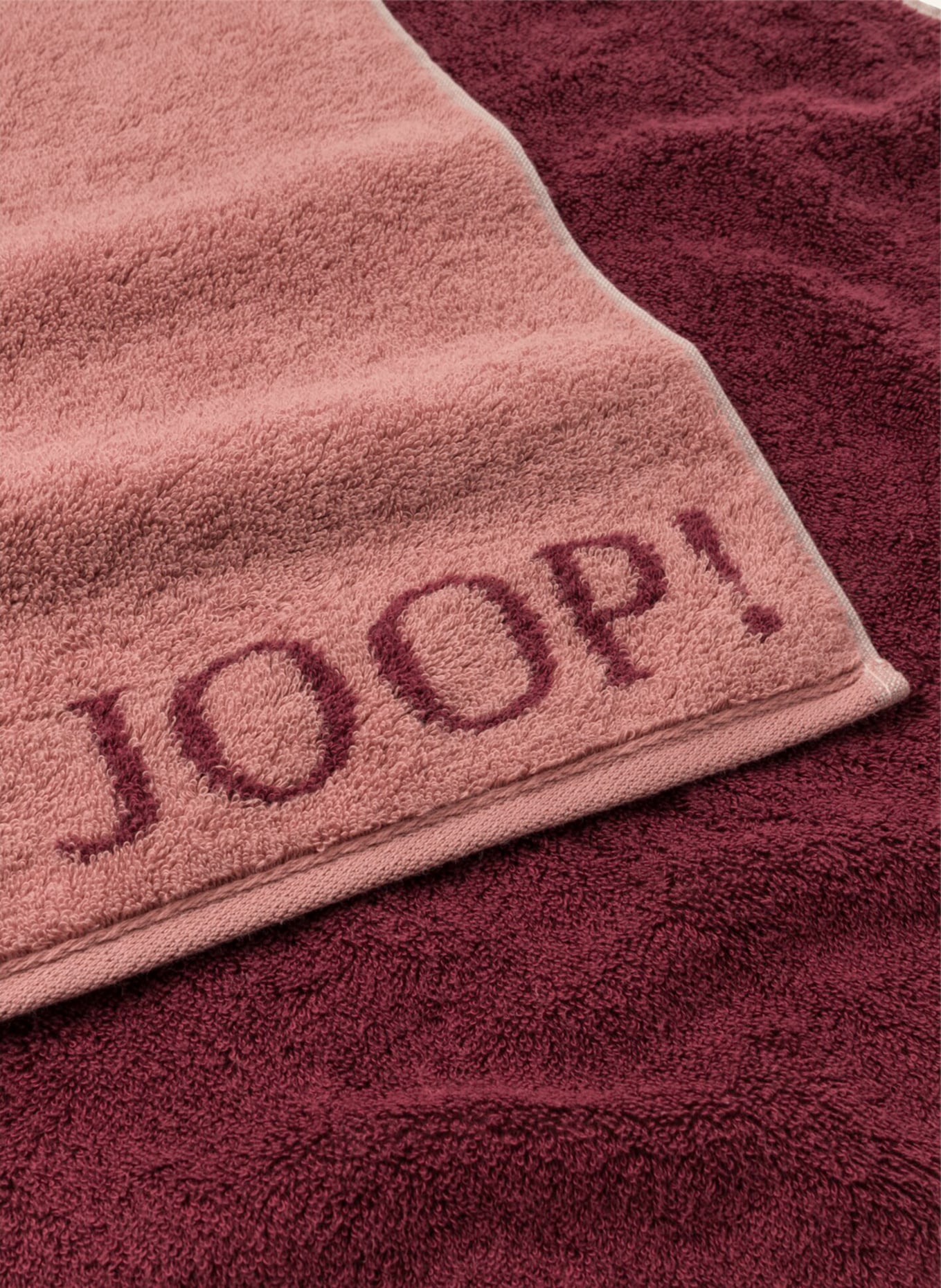 JOOP! Duschtuch CLASSIC DOUBLEFACE, Farbe: DUNKELROT/ ALTROSA (Bild 3)