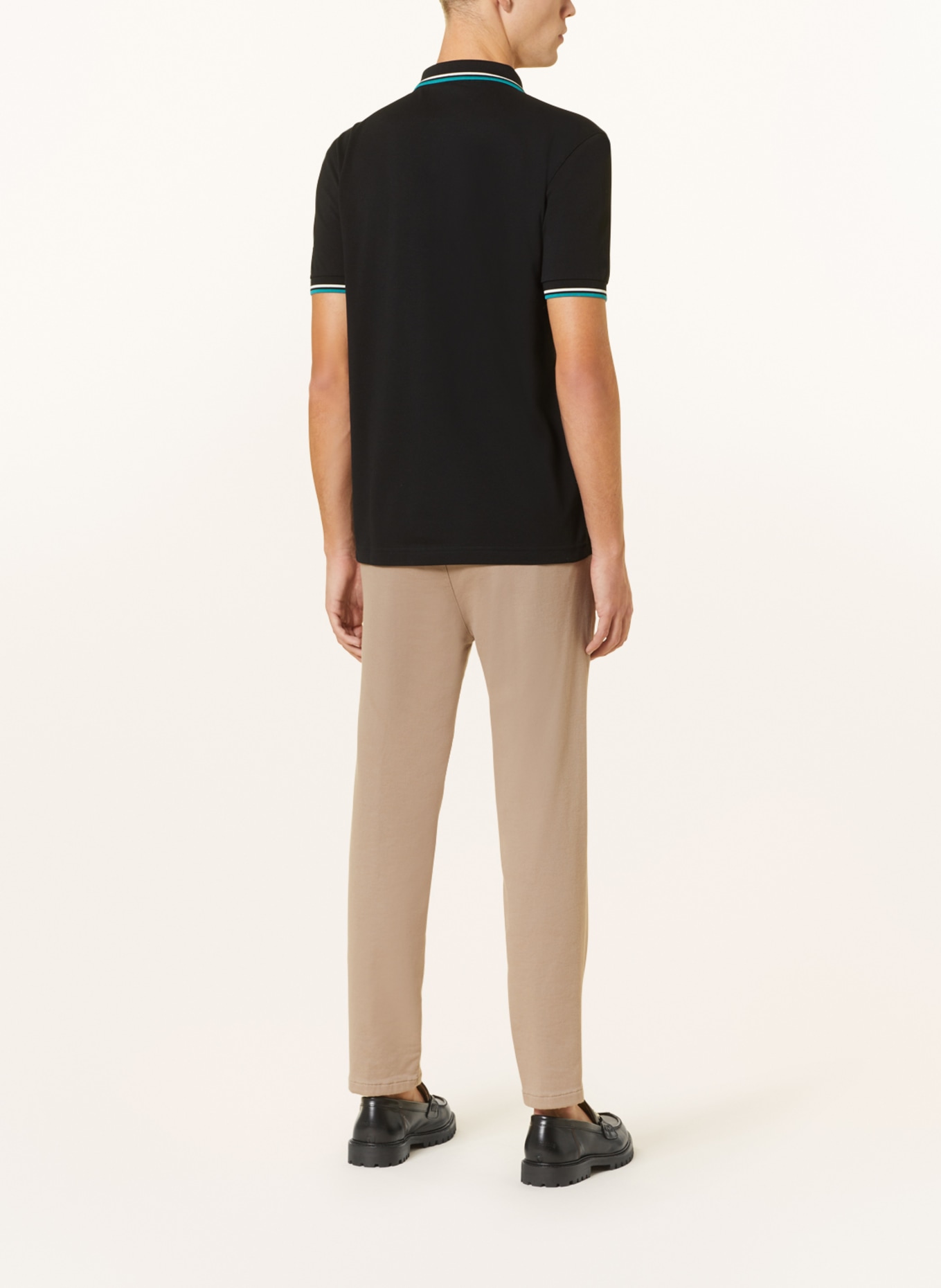 FRED PERRY Piqué-Poloshirt, Farbe: SCHWARZ/ MINT (Bild 3)