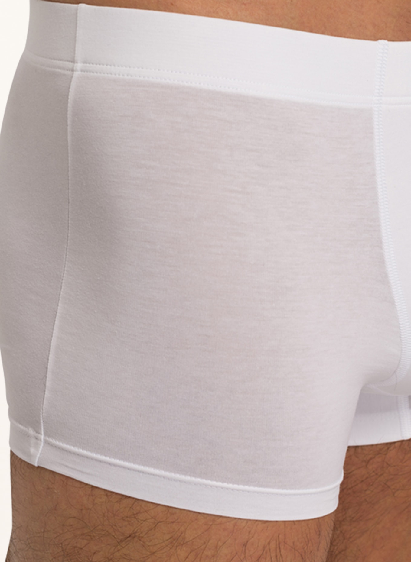 HANRO 2-pack boxer shorts COTTON ESSENTIALS, Color: WHITE (Image 3)