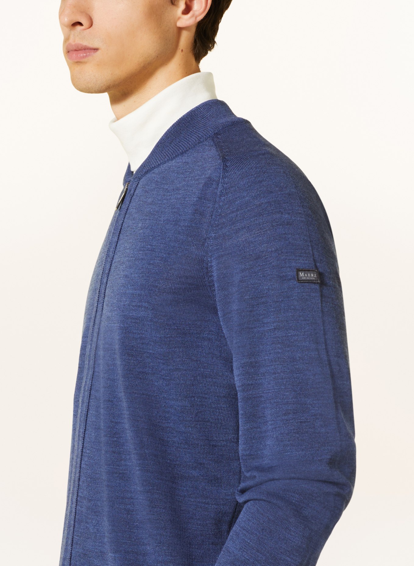 MAERZ MUENCHEN Strickjacke : DUNKELBLAU
