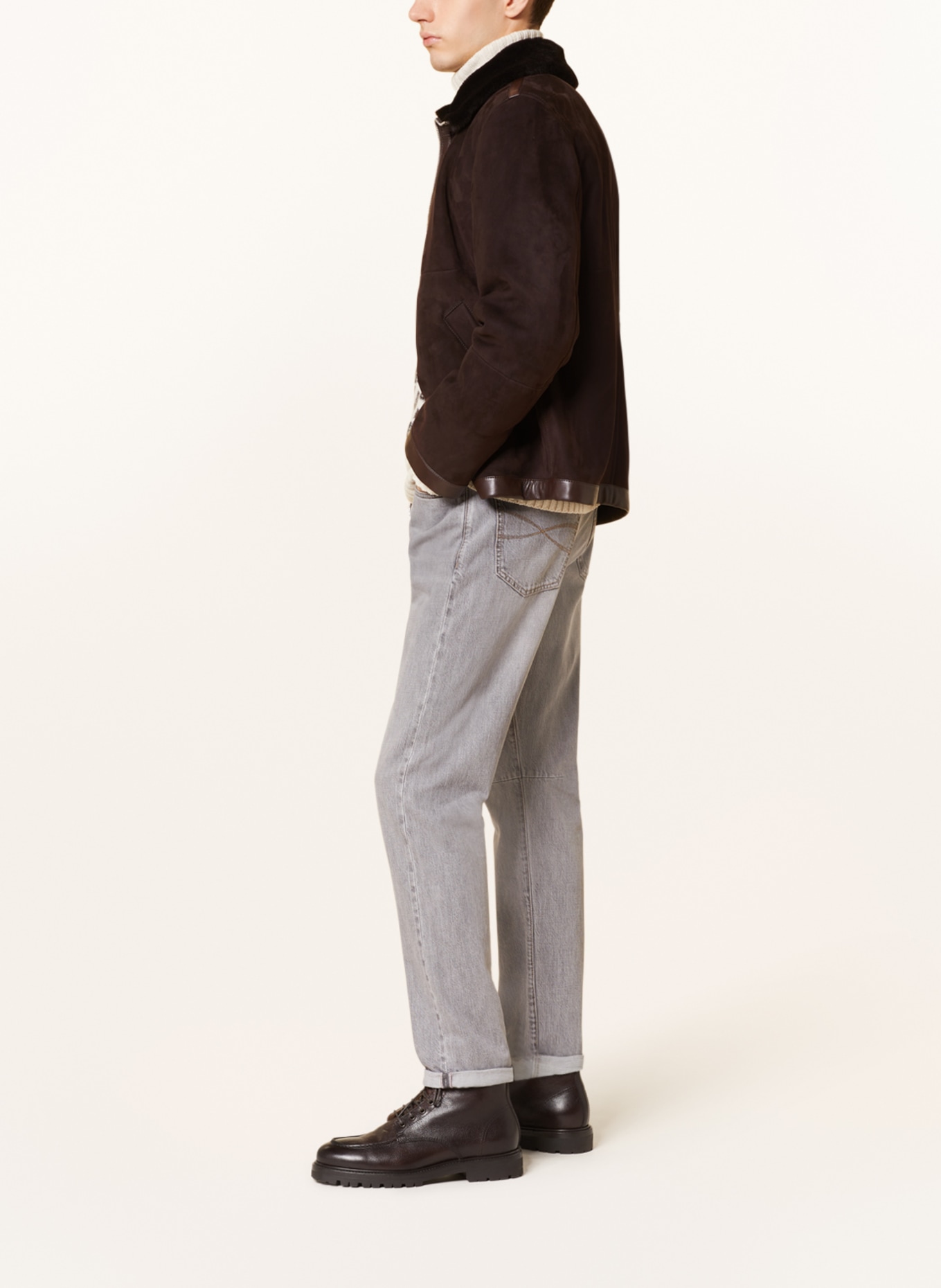 BRUNELLO CUCINELLI Jeans , Color: CG68 Grey (Image 4)
