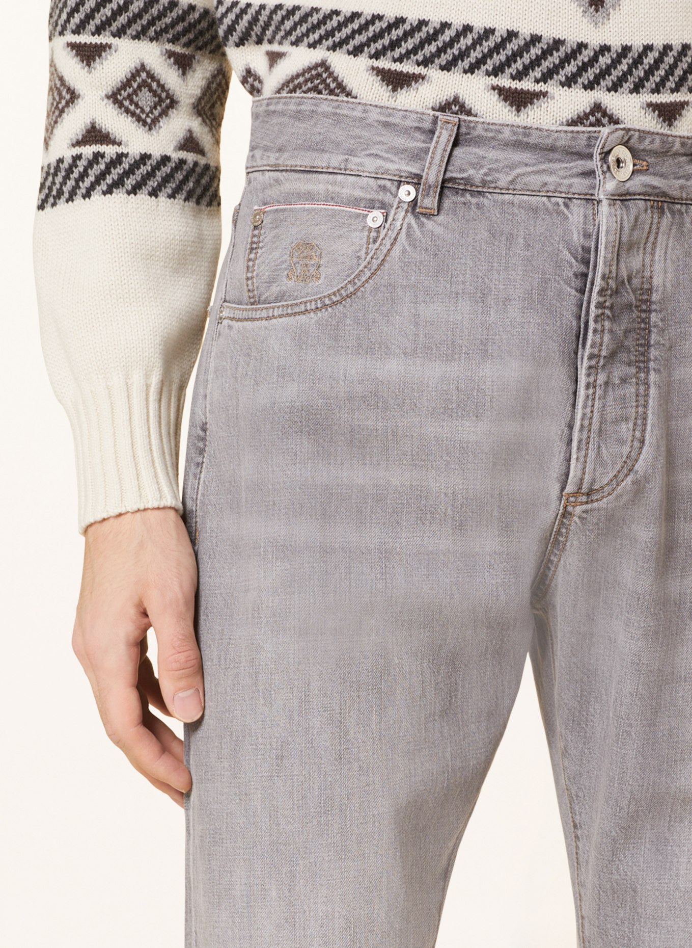BRUNELLO CUCINELLI Jeans , Farbe: CG68 Grey (Bild 5)