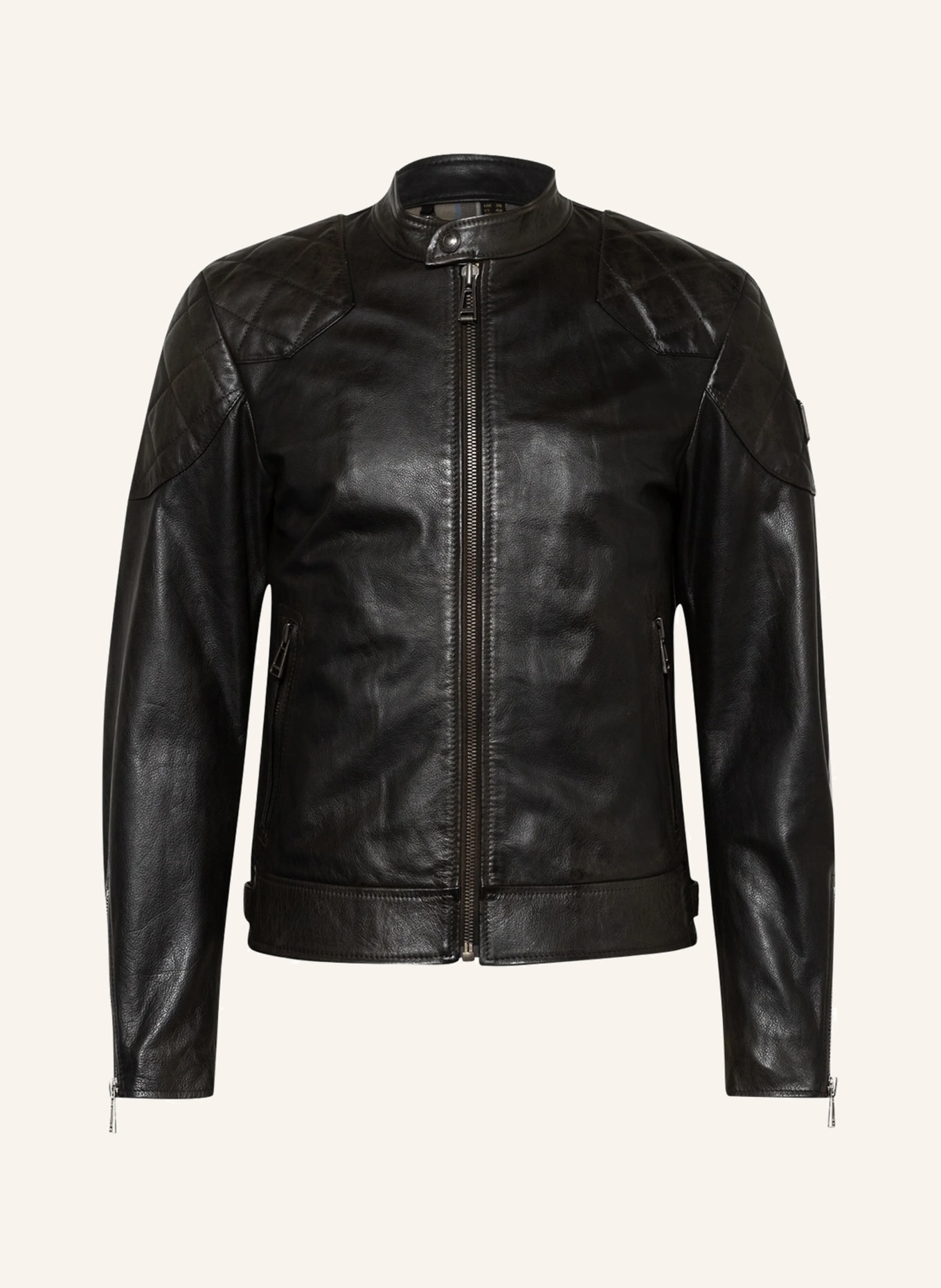 BELSTAFF Leather jacket OUTLAW  2.0, Color: BLACK (Image 1)