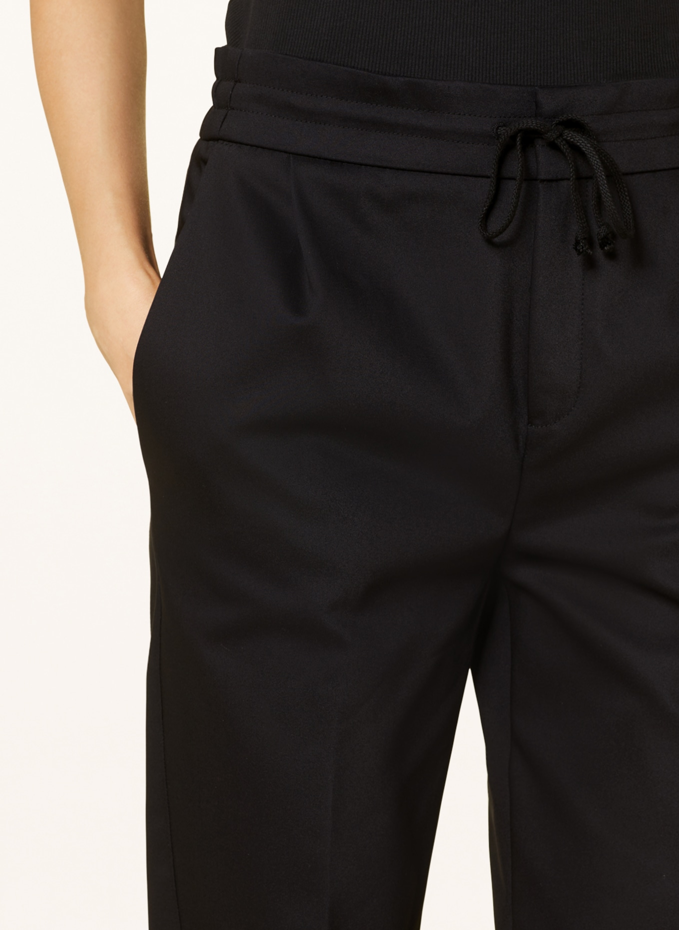 DRYKORN 7/8 trousers in jogger style, Color: BLACK (Image 5)
