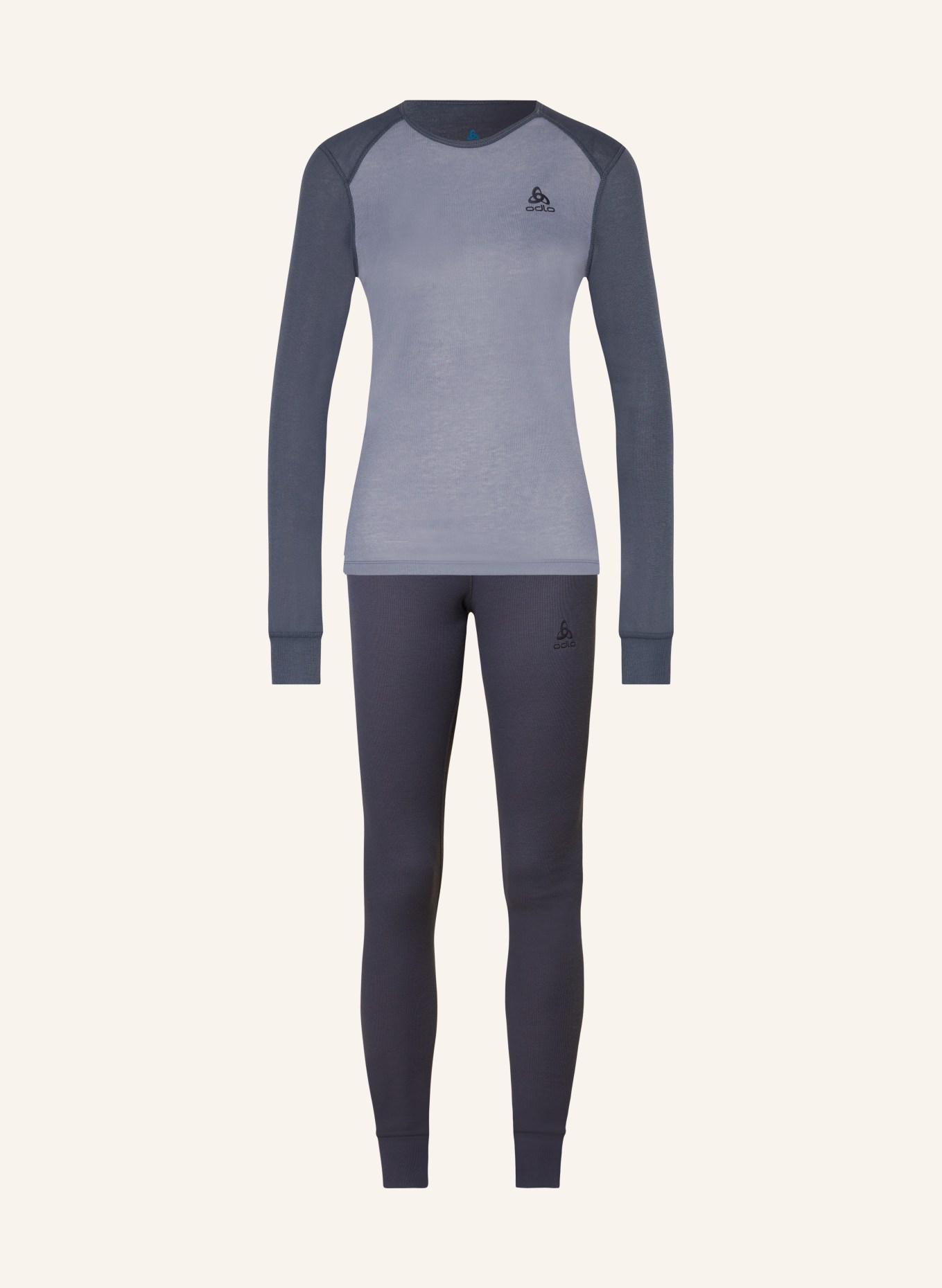 odlo Functional underwear set ACTIVE WARM, Color: DARK GRAY/ BLUE GRAY (Image 1)