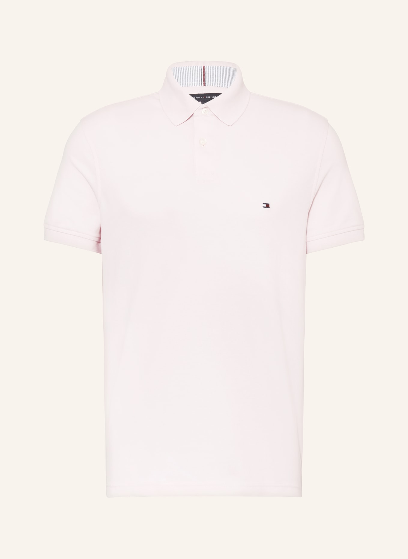 TOMMY HILFIGER Piqué-Poloshirt Regular Fit, Farbe: HELLROSA (Bild 1)