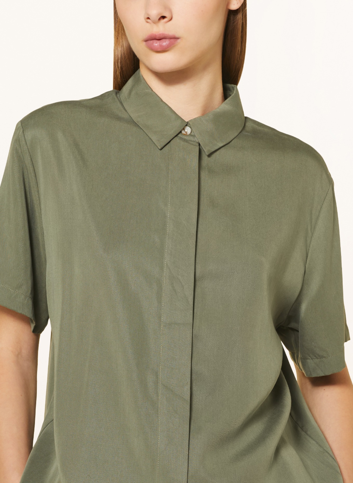 SAMSØE  SAMSØE Shirt blouse MINA, Color: KHAKI (Image 4)
