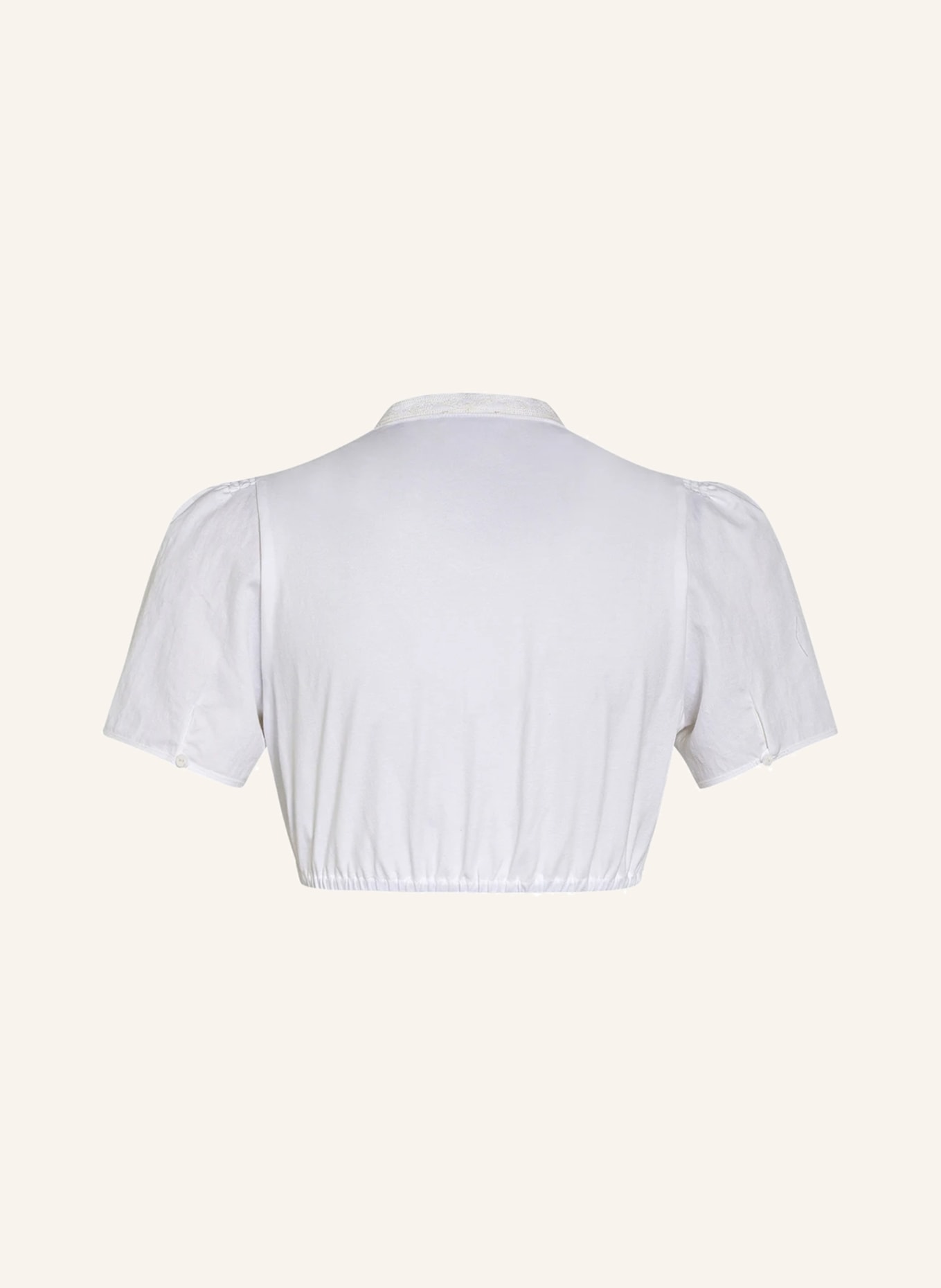 Gottseidank Dirndl blouse POMPADOUR with linen, Color: WHITE (Image 2)