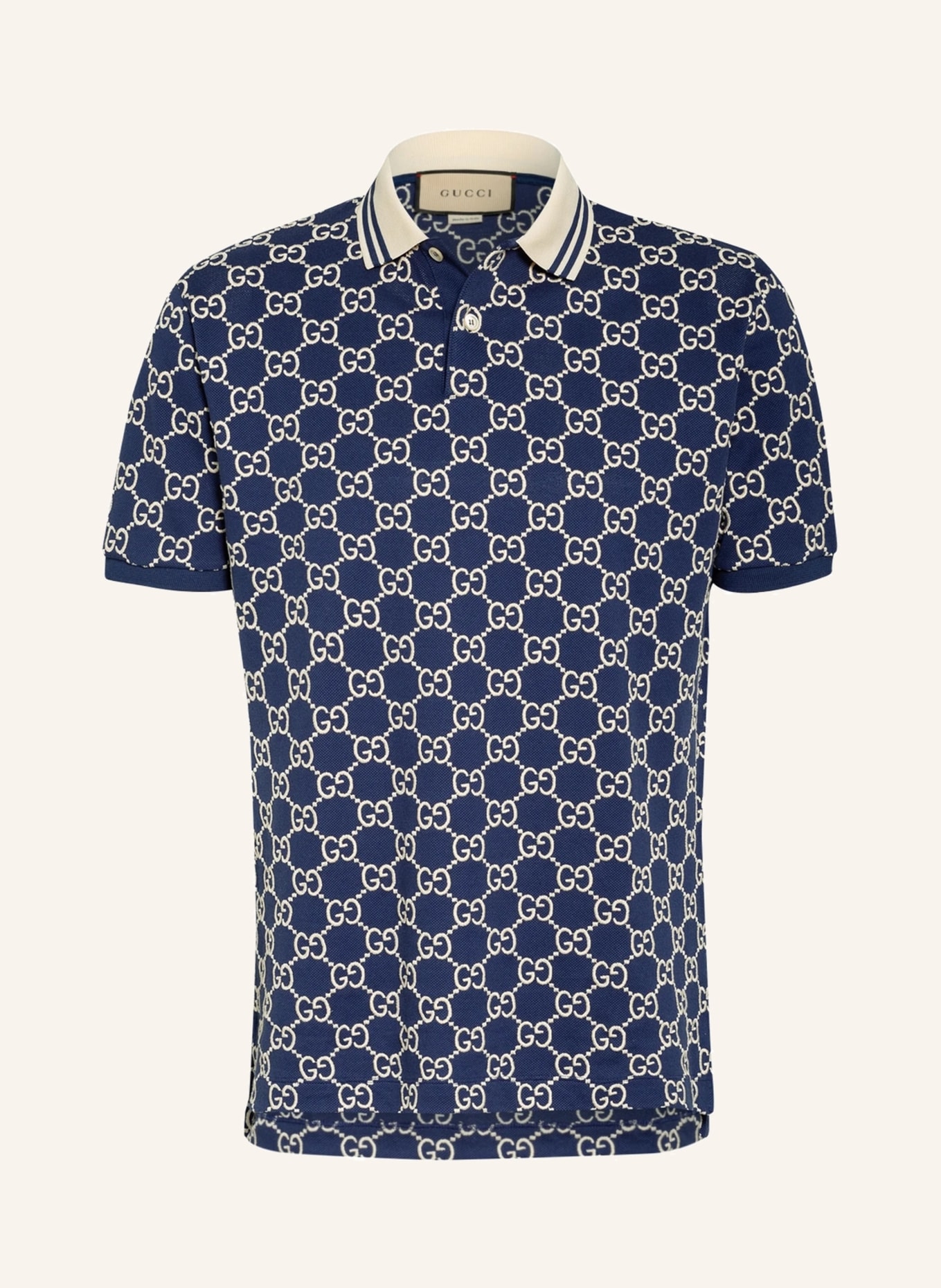 Gucci polo shirt blue sale
