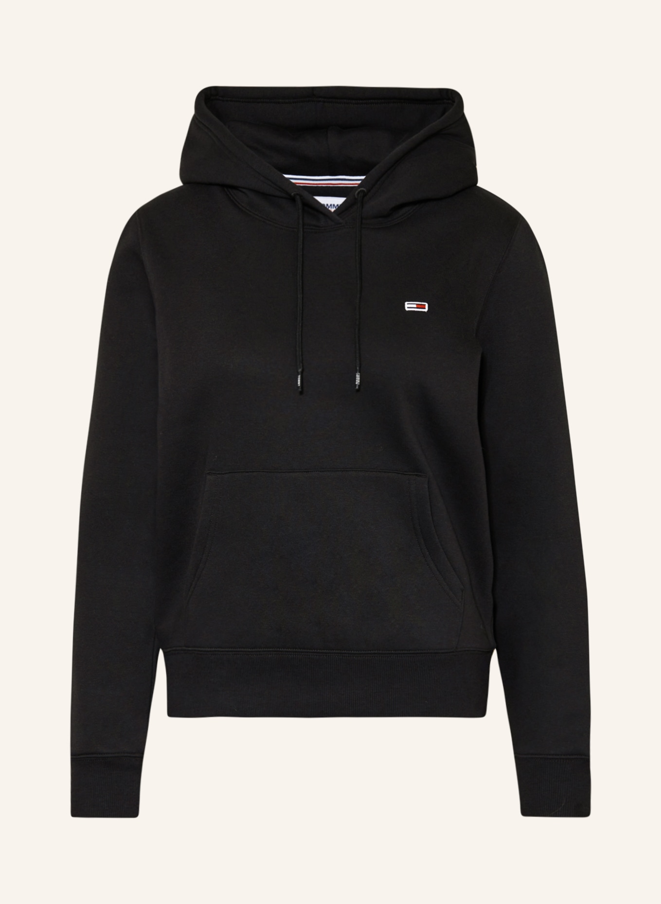 TOMMY JEANS Hoodie: SCHWARZ