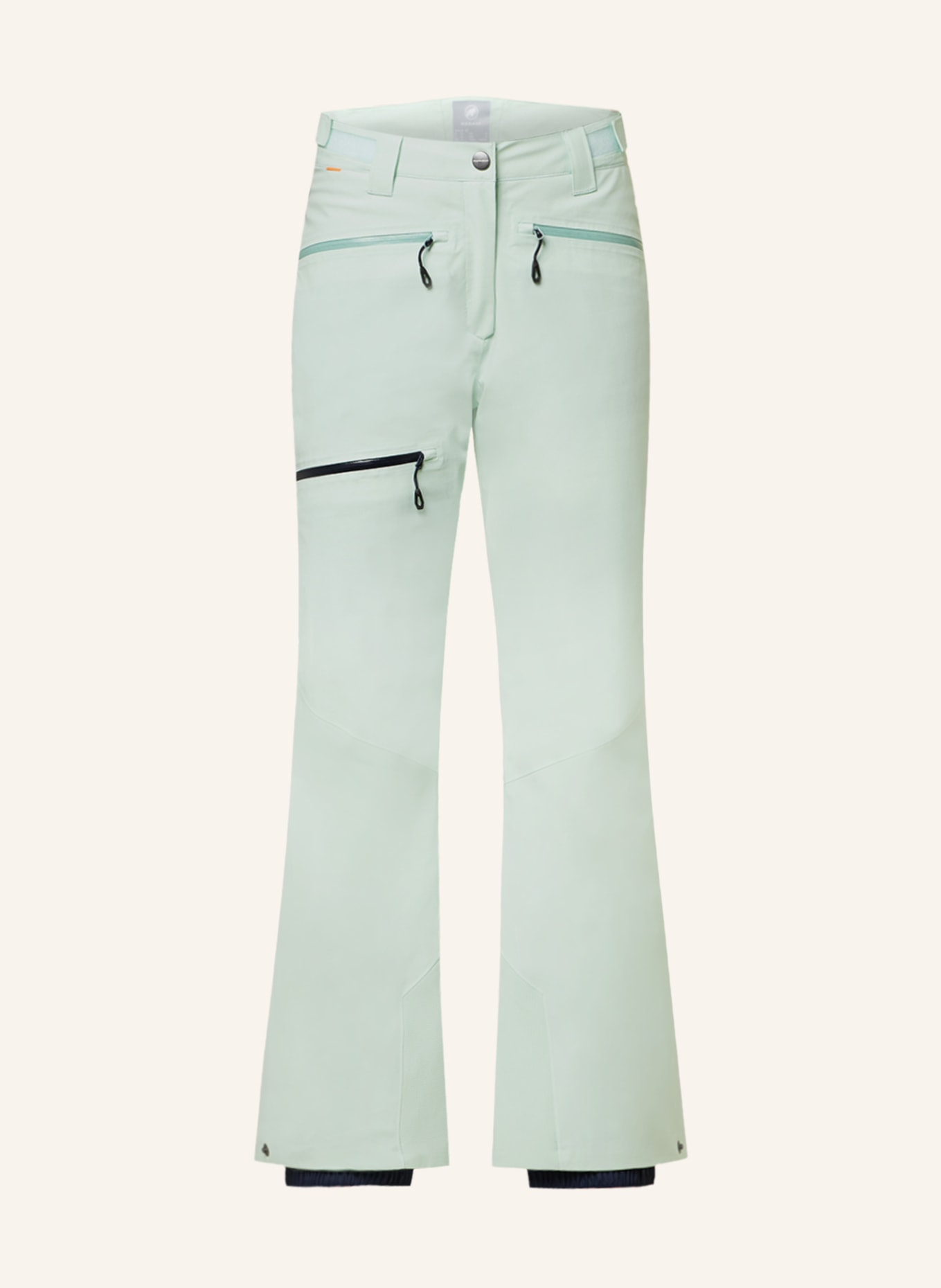 MAMMUT Ski pants STONEY HS THERMO, Color: MINT (Image 1)
