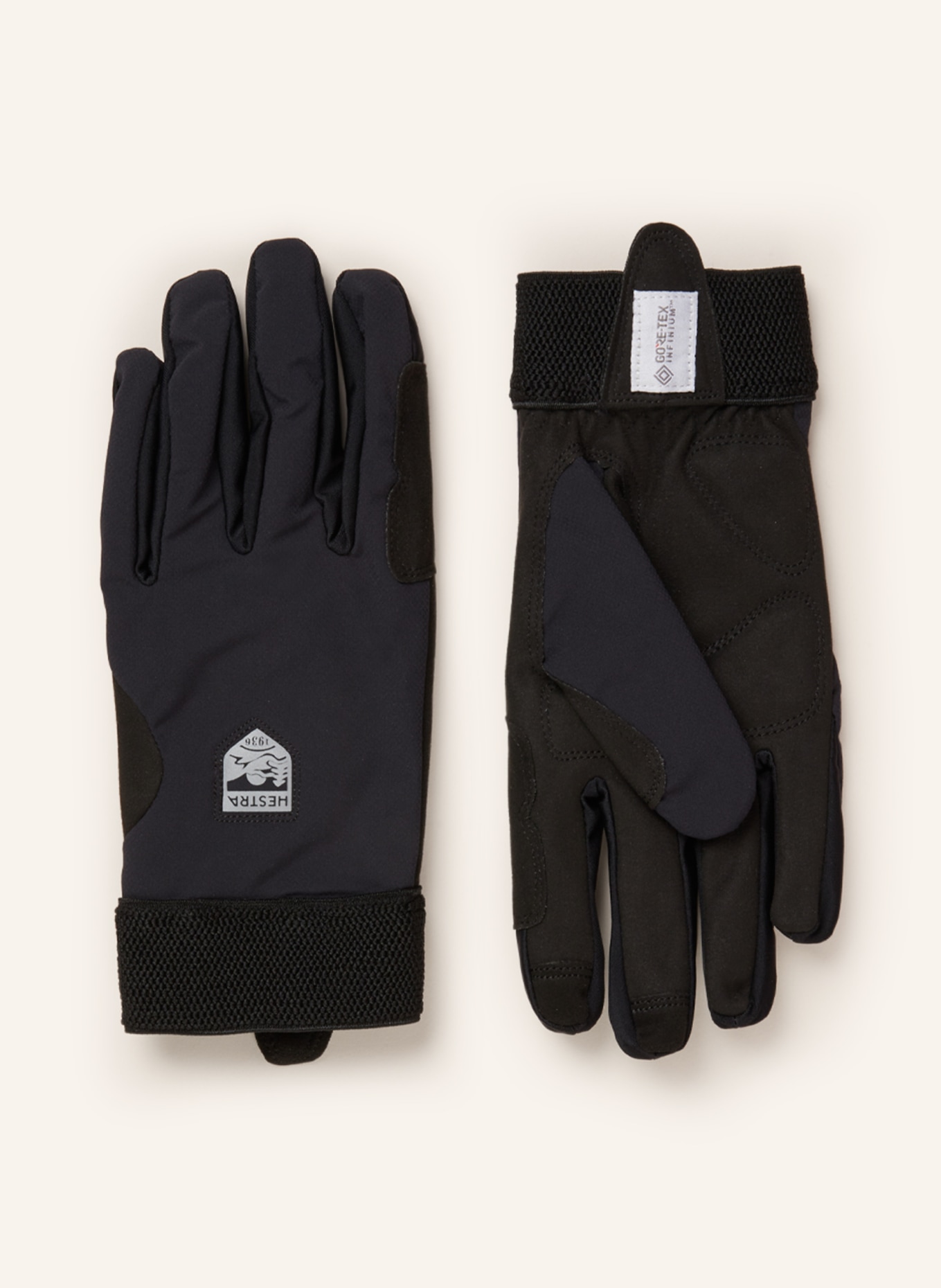 HESTRA Multisport gloves WINDSTOPPER TRACKER with touchscreen function, Color: BLACK (Image 1)