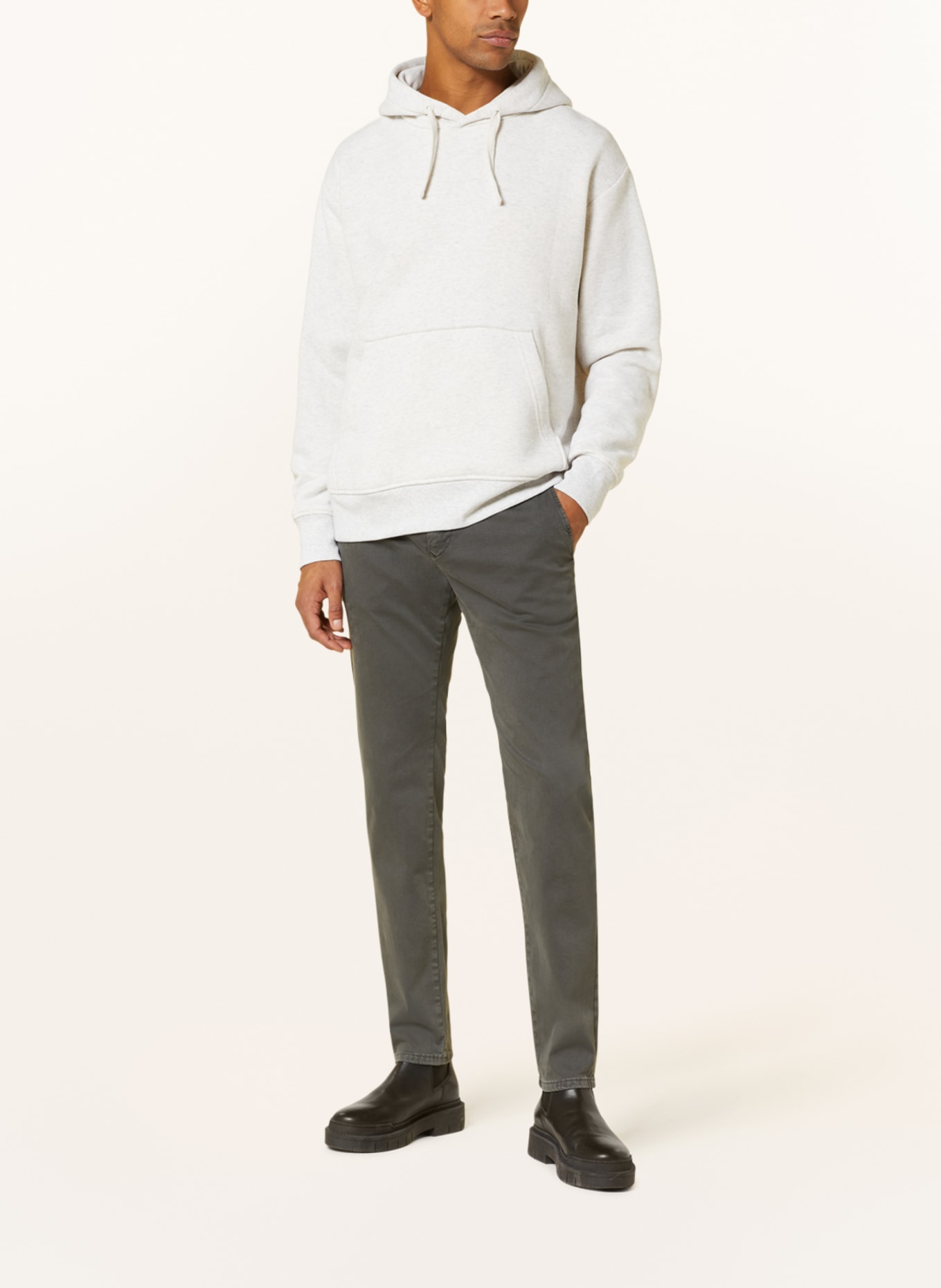 MAC Chino DRIVER Modern Fit: DONKERGRIJS