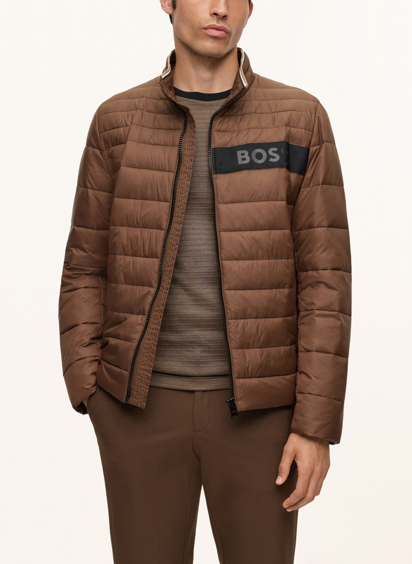 BOSS Quilted jacket DAROLUS, Color: BROWN (Image 4)