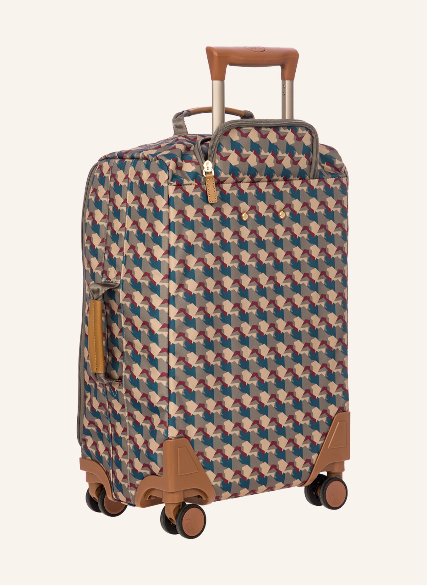 BRIC'S Wheel cabin luggage X-TRAVEL, Color: LIGHT BROWN/ TEAL (Image 3)
