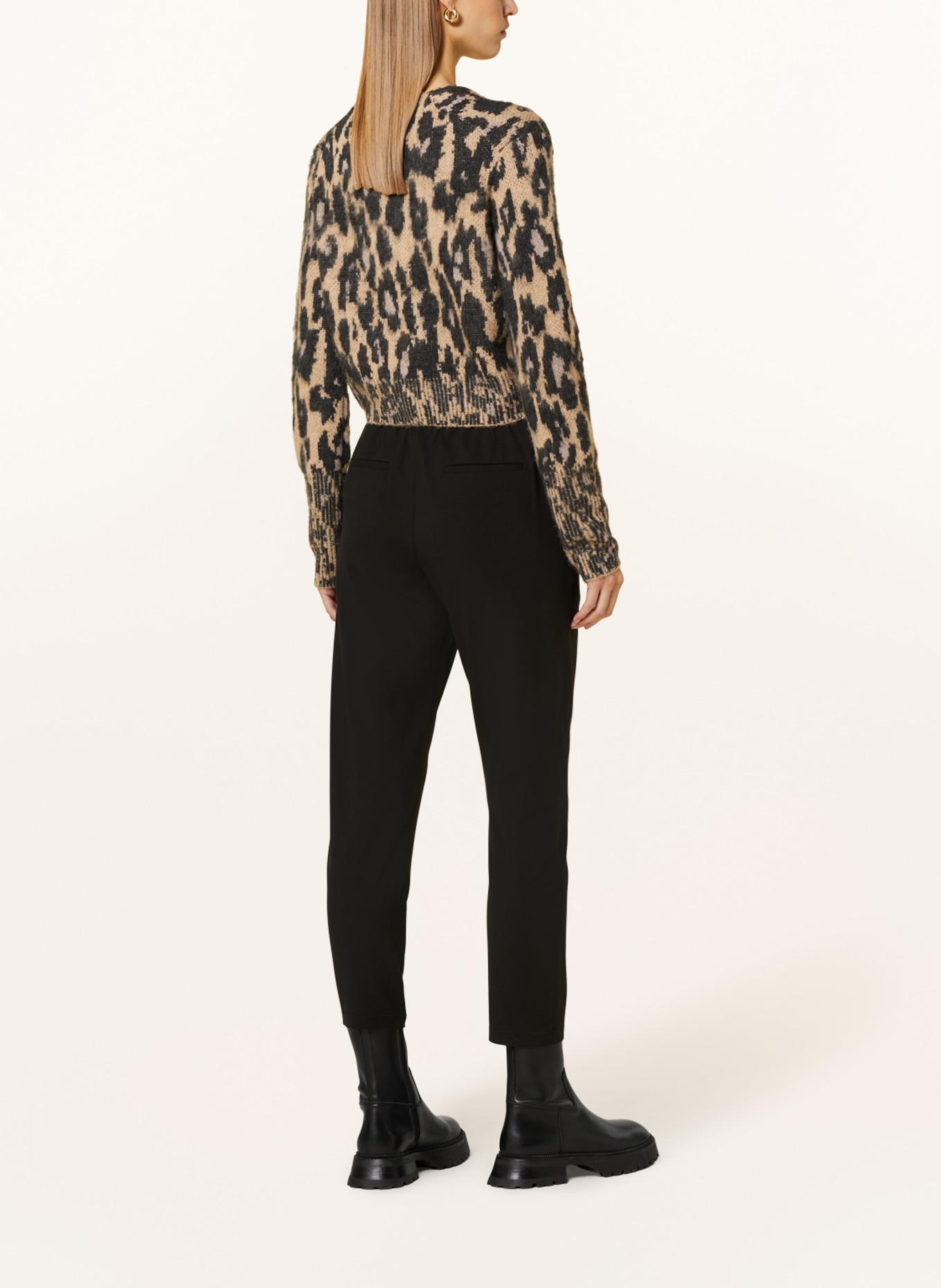 ALLSAINTS 7/8 trousers ALEIDA made of jersey, Color: BLACK (Image 3)