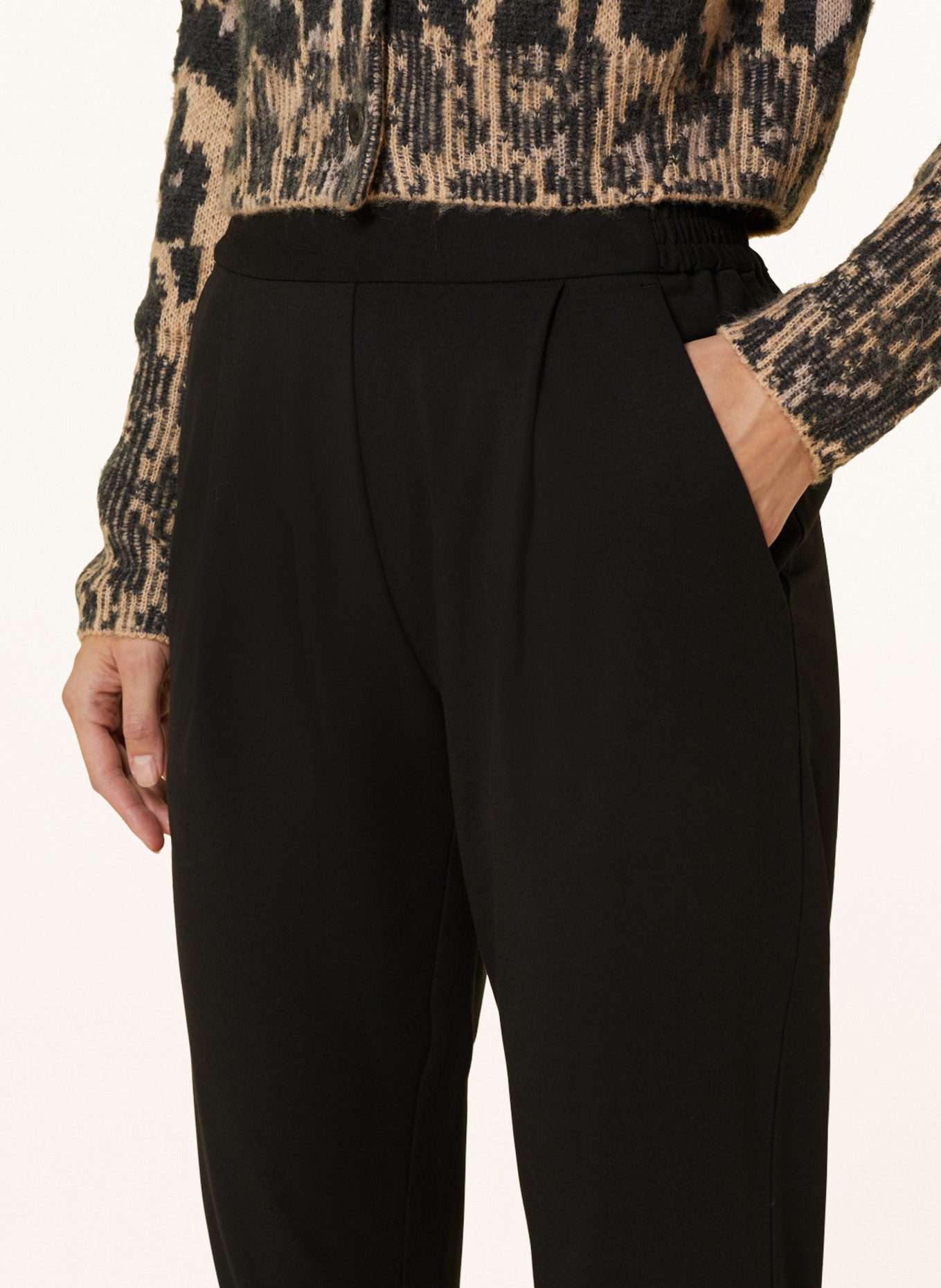 ALLSAINTS 7/8 trousers ALEIDA made of jersey, Color: BLACK (Image 5)