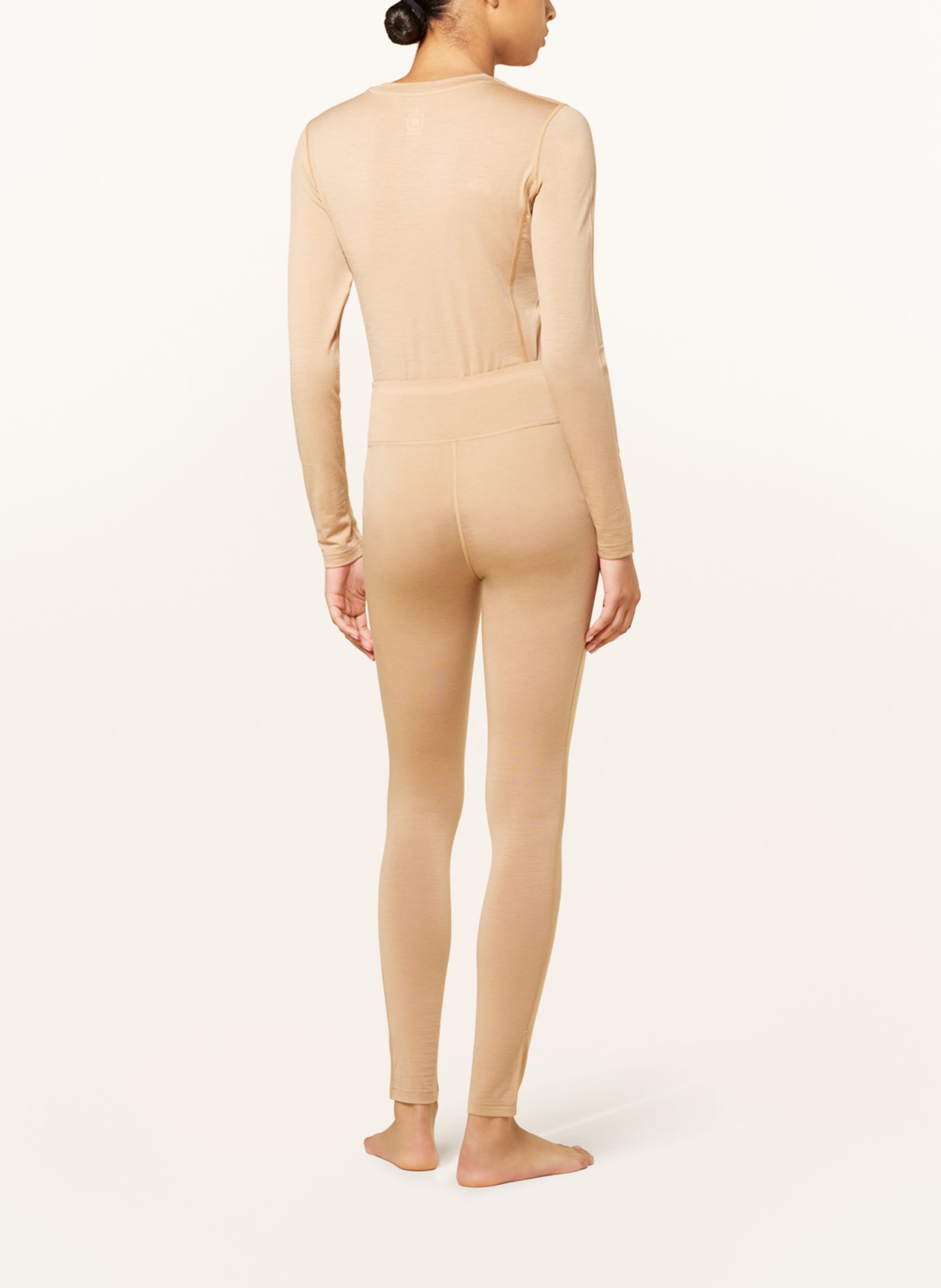 WE NORWEGIANS Bielizna funkcyjna – spodnie SNO z wełny merino, Kolor: CIELISTY (Obrazek 3)