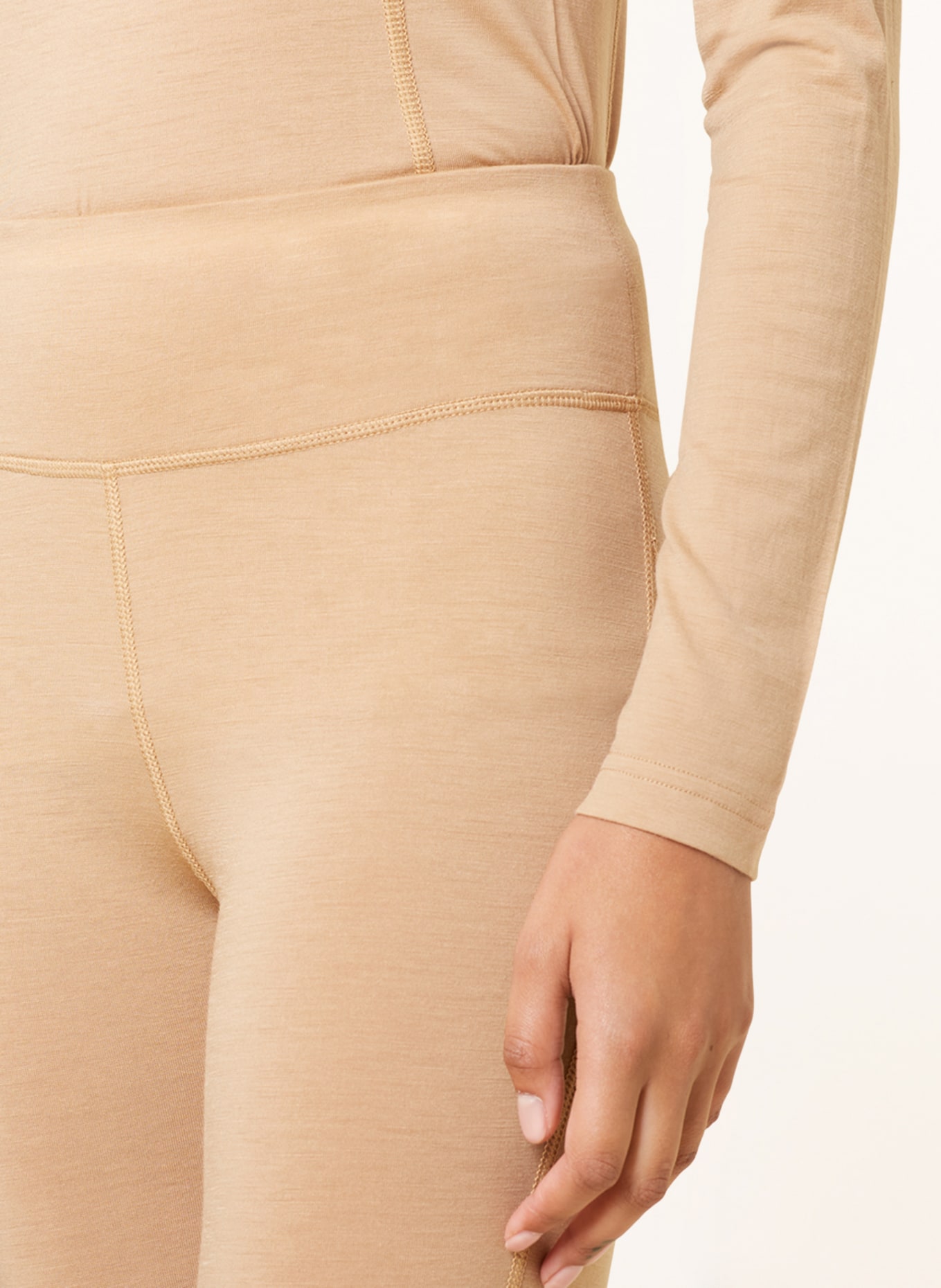 WE NORWEGIANS Bielizna funkcyjna – spodnie SNO z wełny merino, Kolor: CIELISTY (Obrazek 5)
