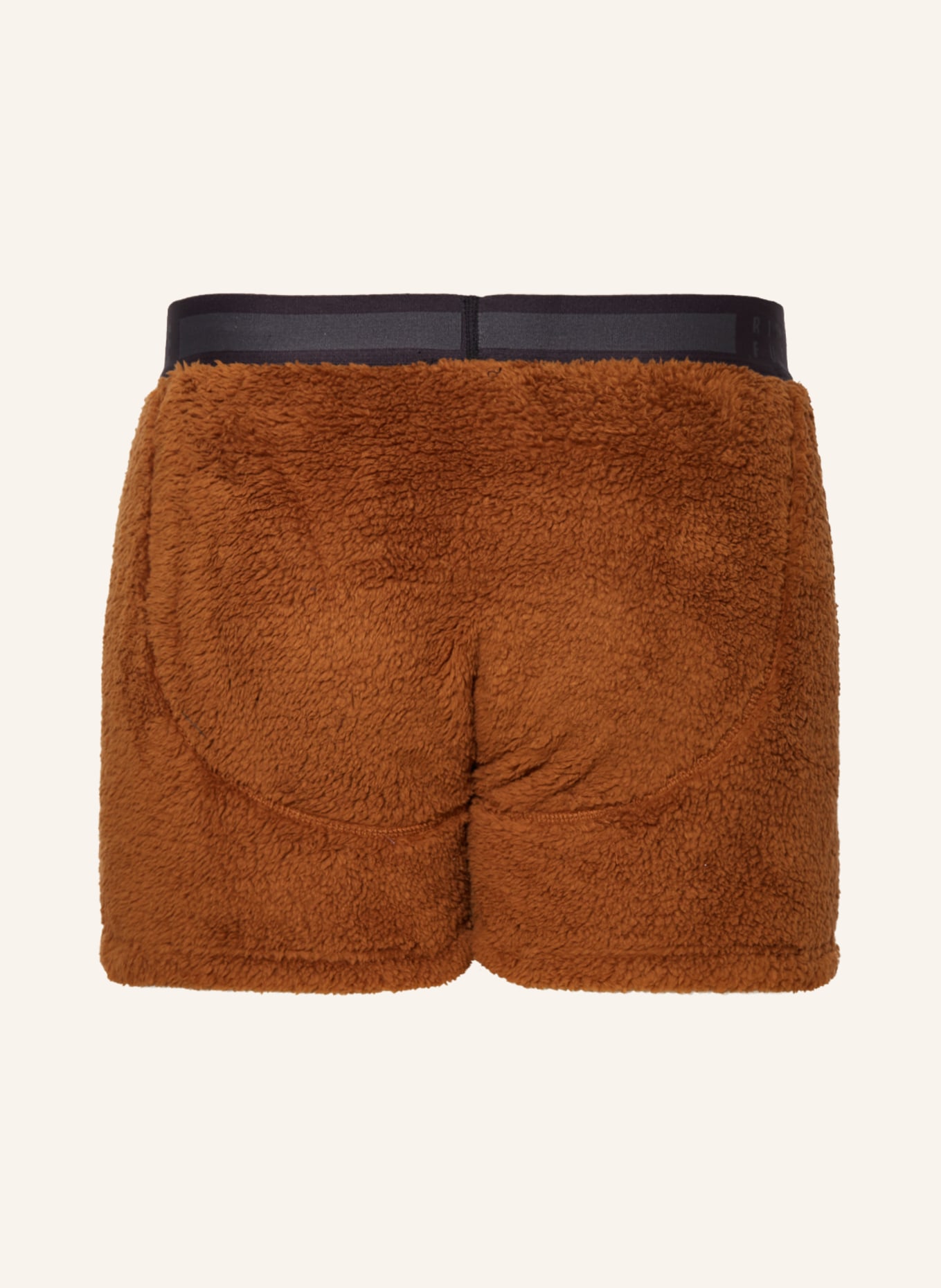 PICTURE Boxer shorts made of teddy, Color: BROWN (Image 2)