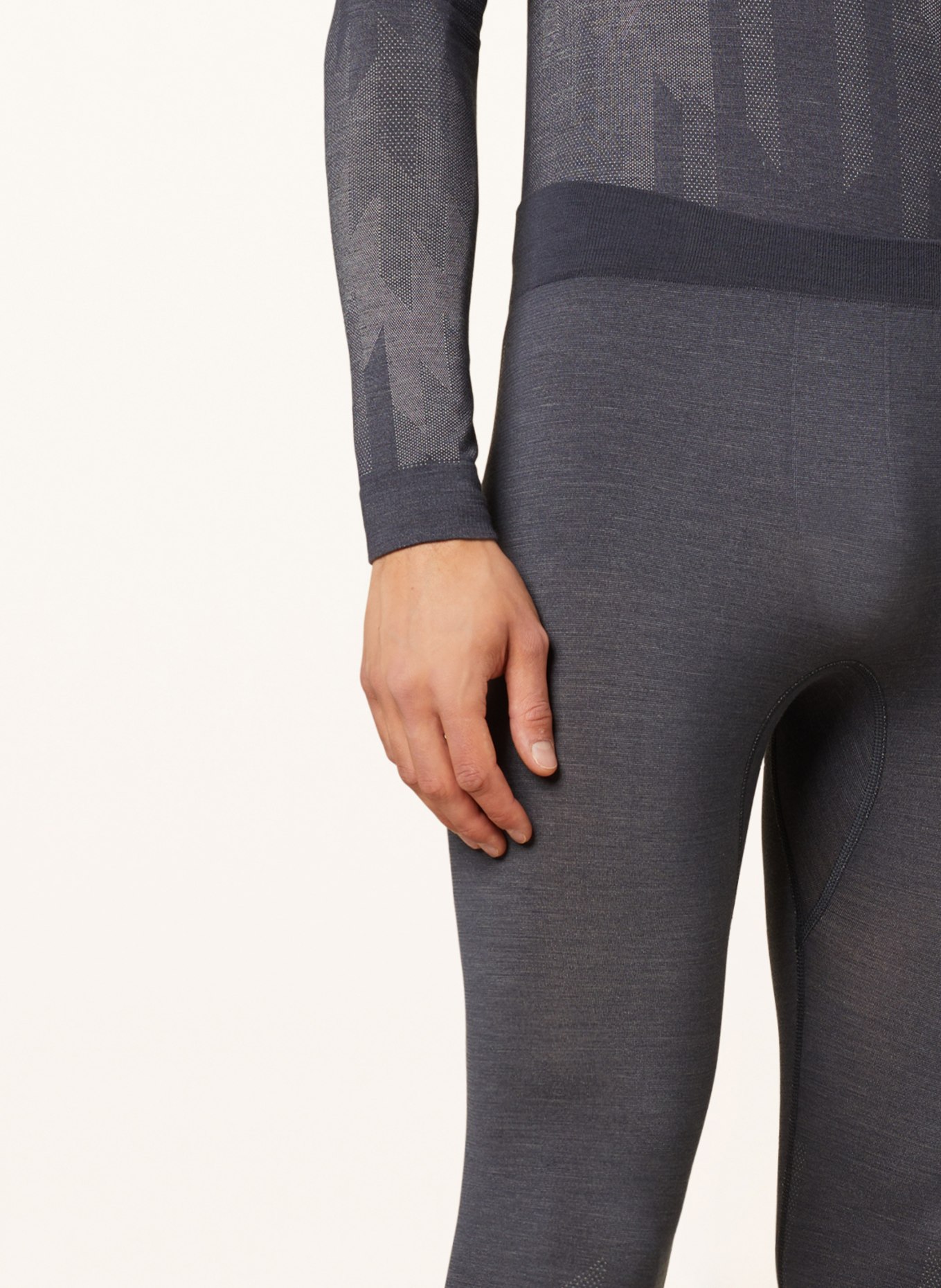 odlo Bielizna funkcyjna – spodnie KINSHIP PERFORMANCE 200 z wełną merino, Kolor: SZARONIEBIESKI (Obrazek 5)