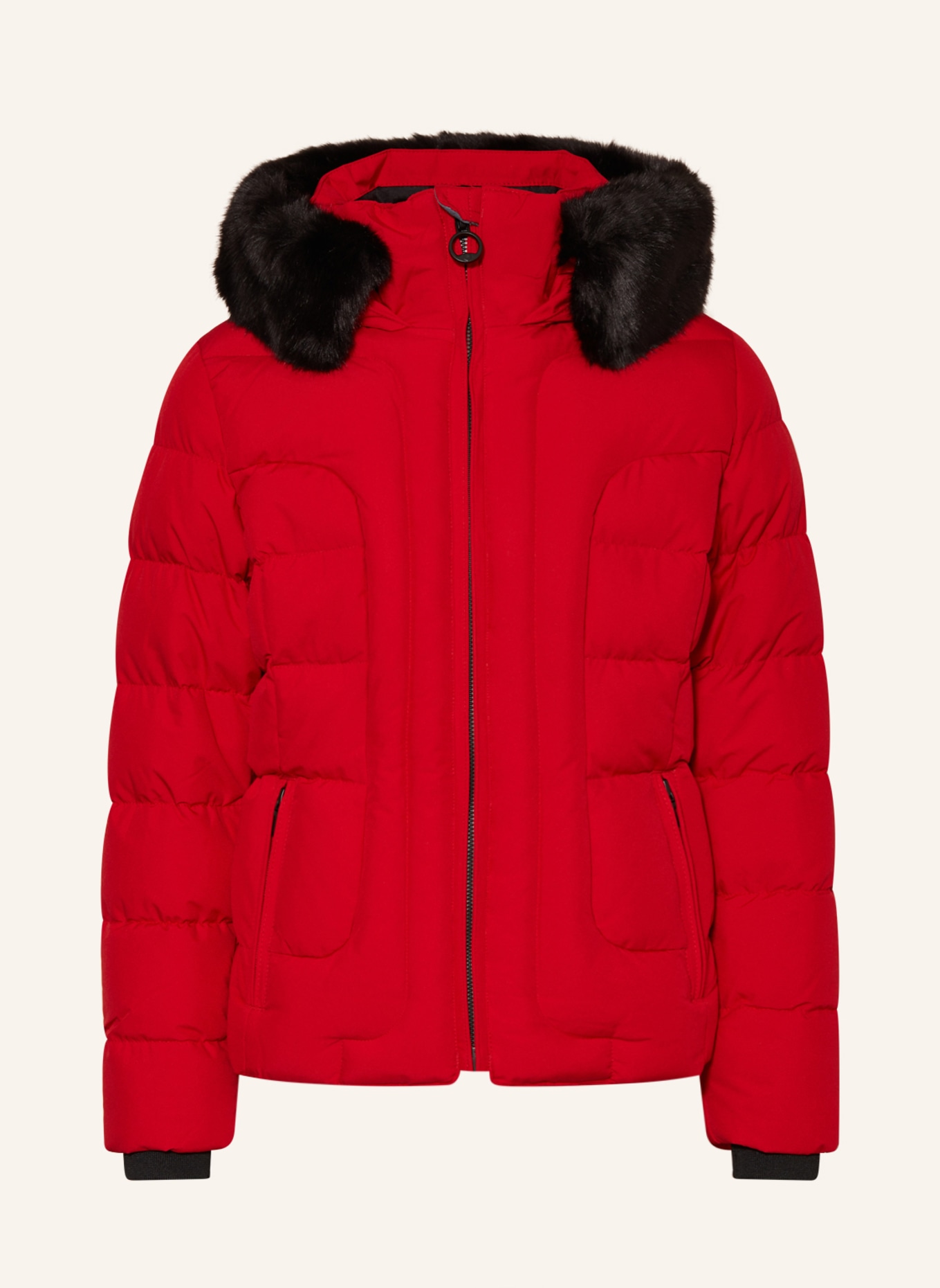WELLENSTEYN Steppjacke BELVITESSE mit Kunstpelz: ROT
