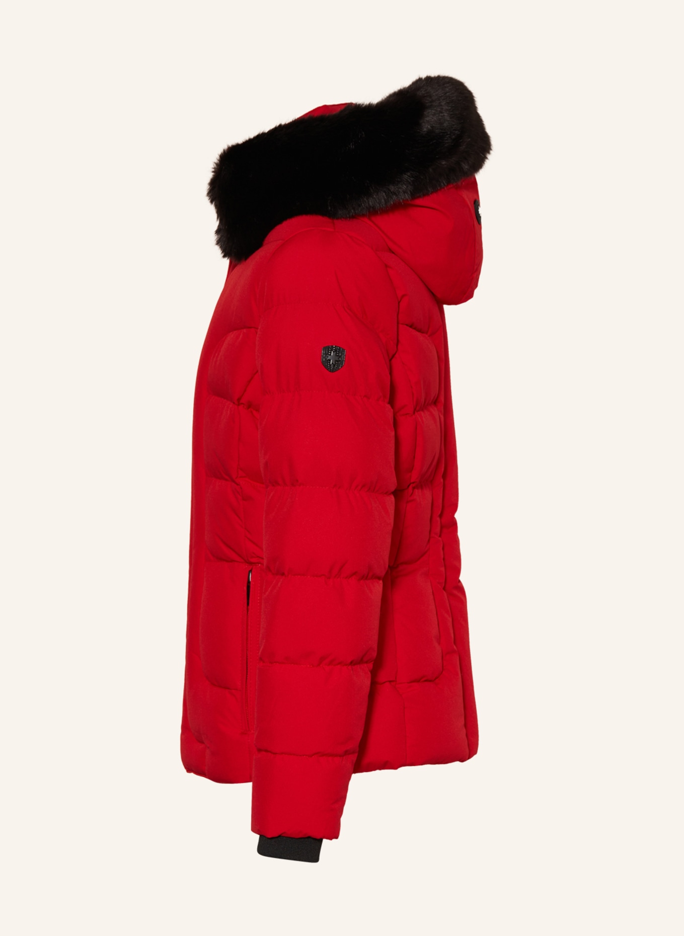 WELLENSTEYN Steppjacke BELVITESSE mit Kunstpelz: ROT