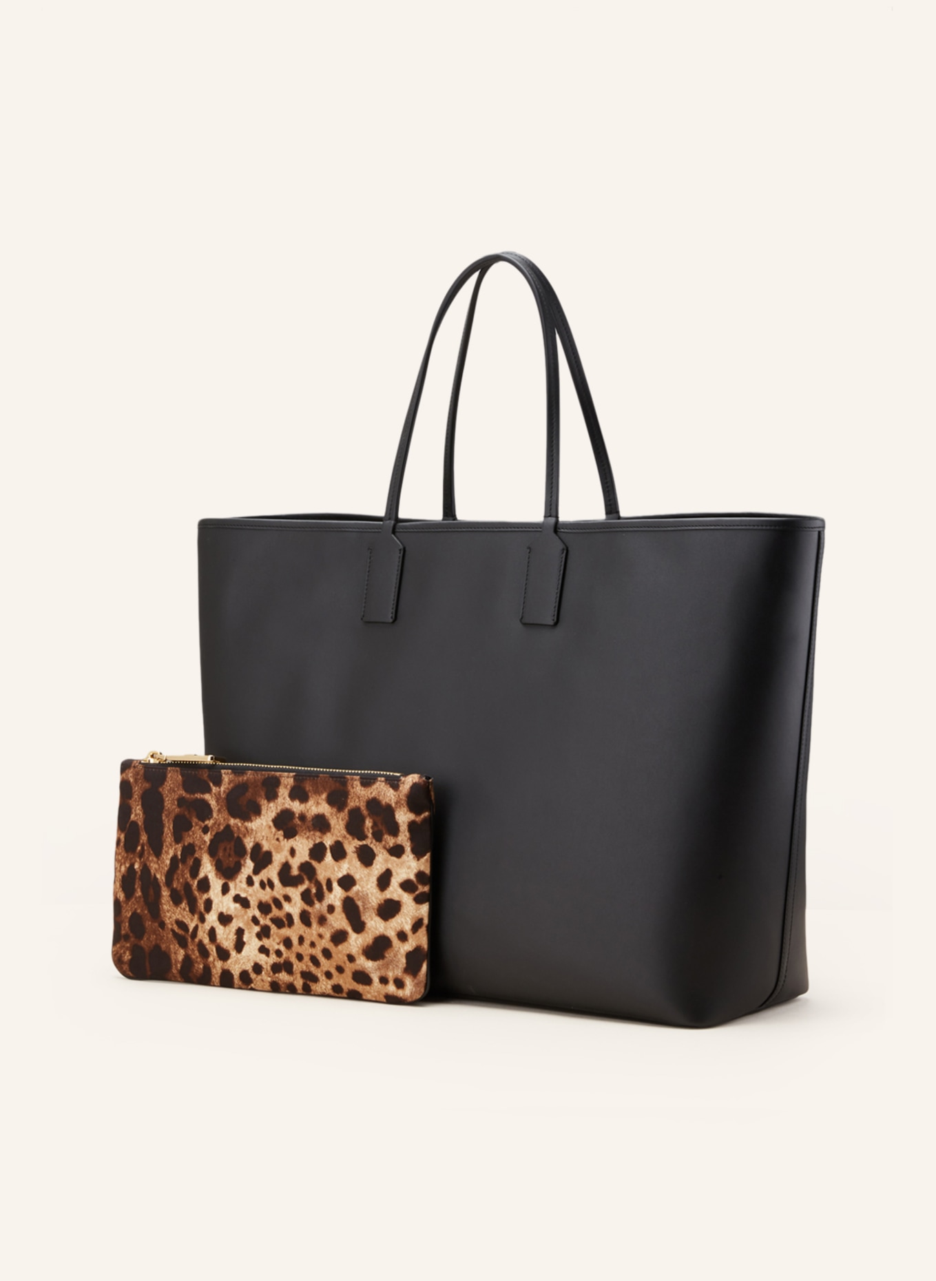 DOLCE & GABBANA Shopper with pouch, Color: BLACK (Image 2)