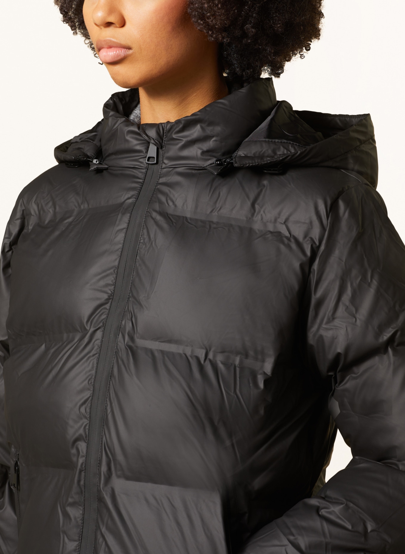 NEO NOIR Quilted jacket FOX with removable hood, Color: BLACK (Image 5)