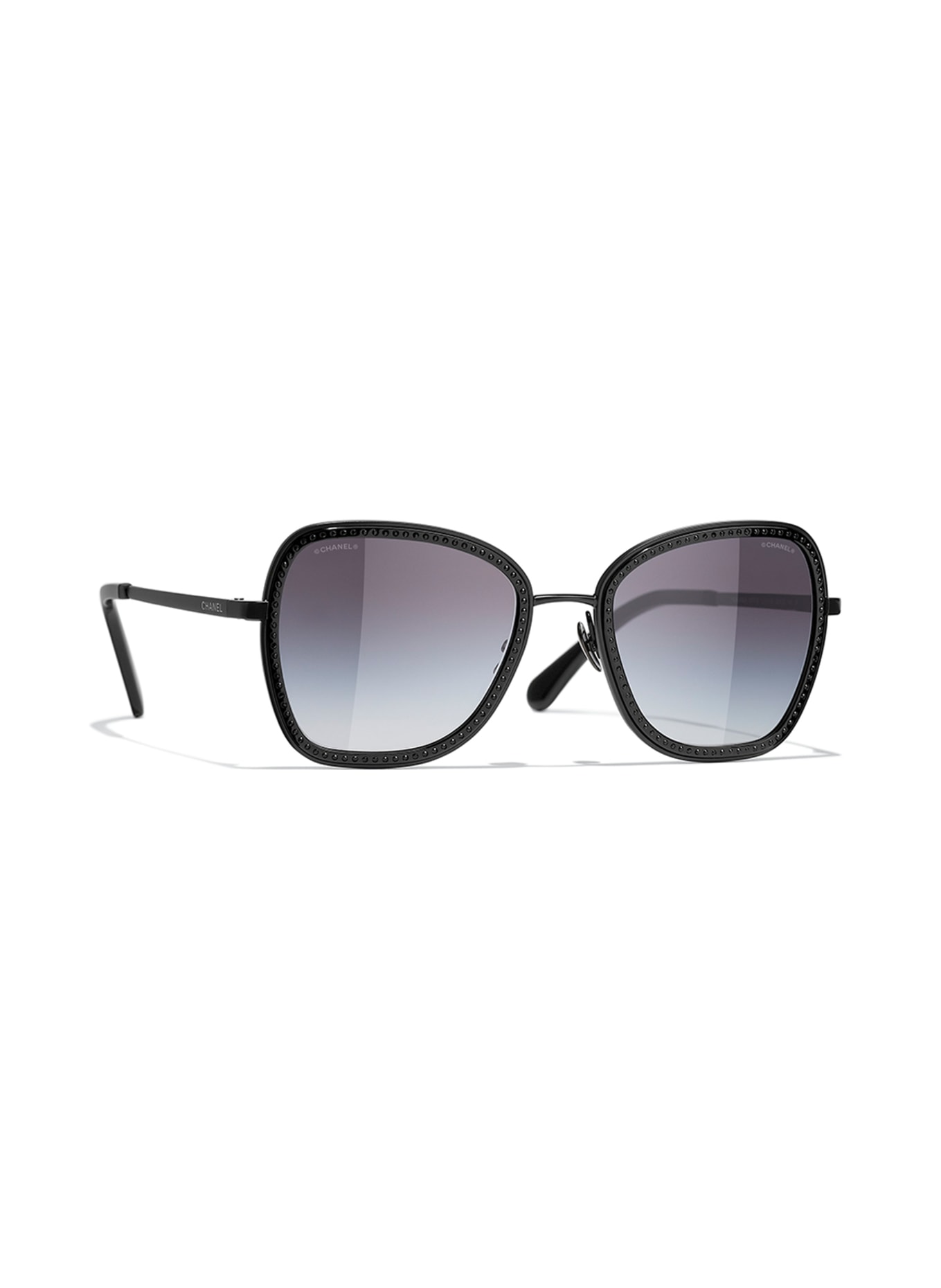 CHANEL Square sunglasses, Color: C101S6 - BLACK/ GRAY GRADIENT (Image 1)