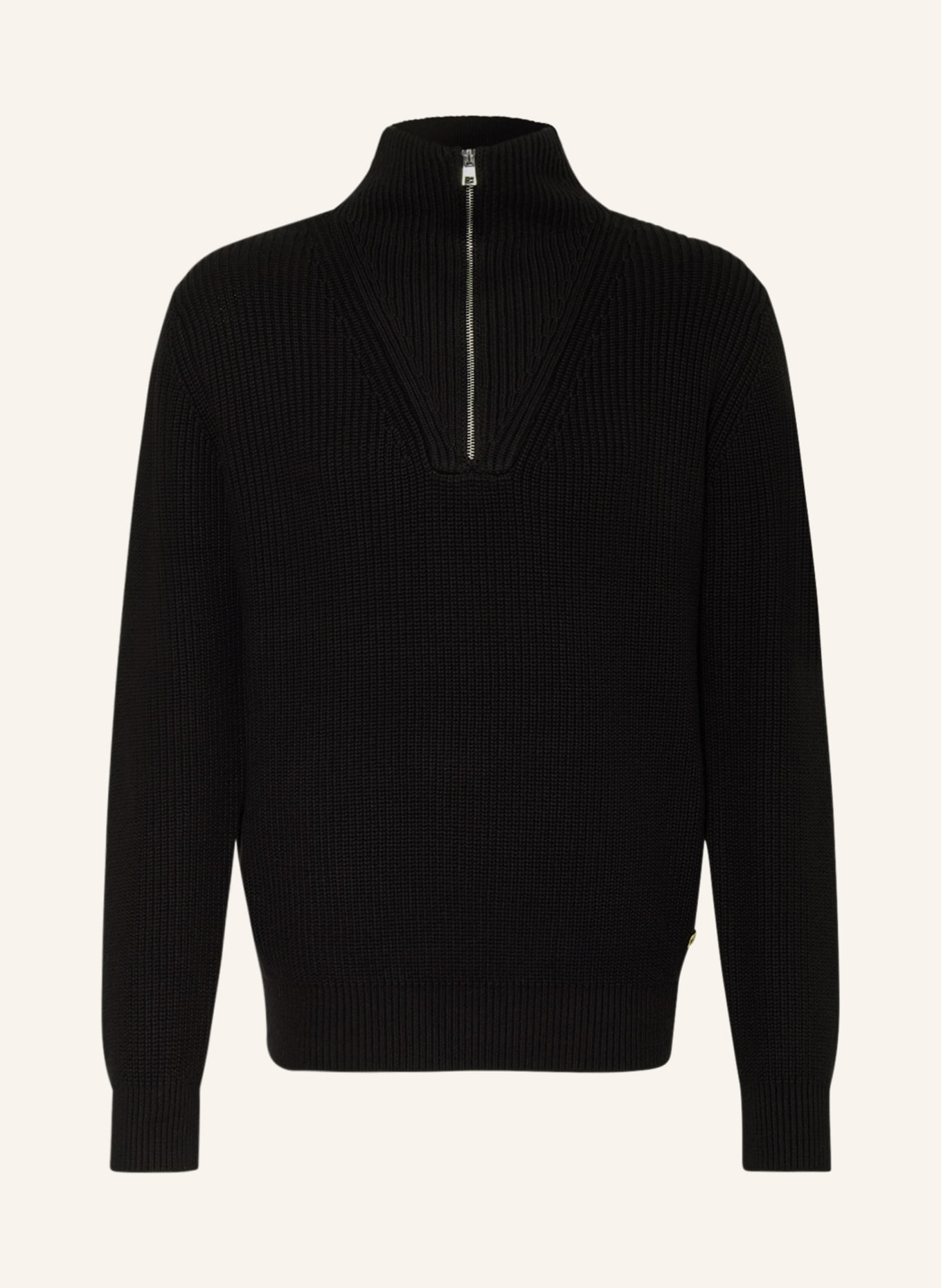 BALDESSARINI Half-zip sweater, Color: BLACK (Image 1)