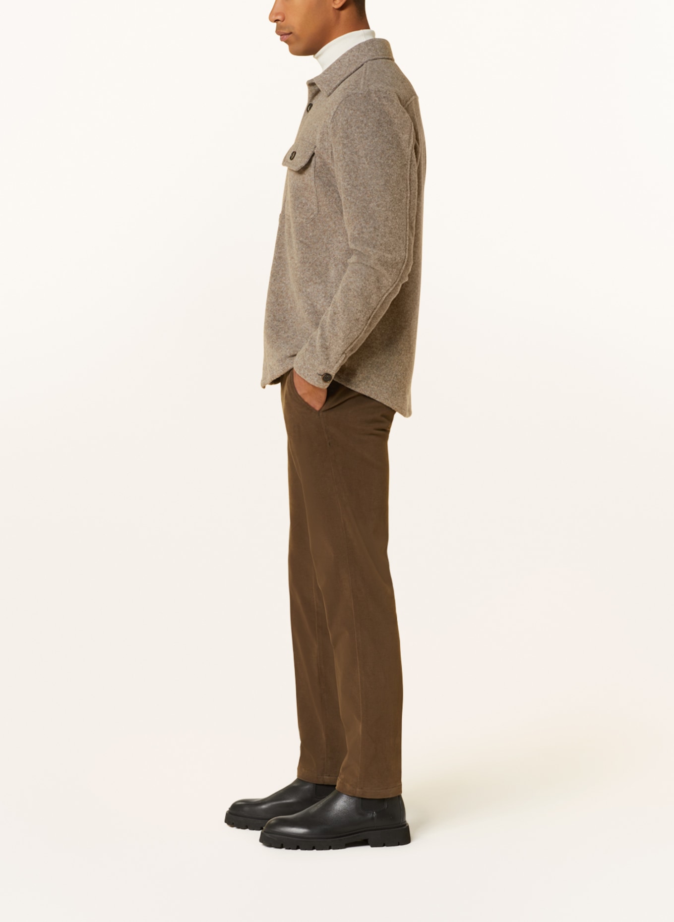 HILTL Chino Slim Fit, Farbe: OLIV (Bild 4)