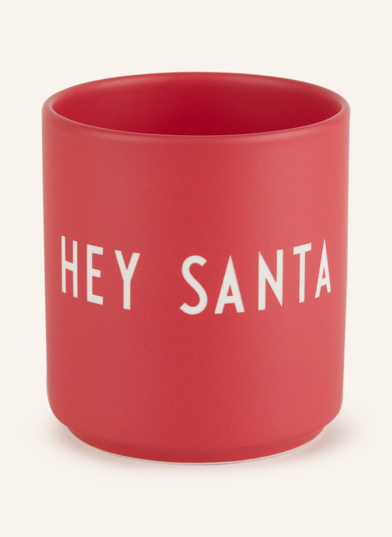 DESIGN LETTERS Kubek HEY SANTA, Kolor: terra red (Obrazek 1)