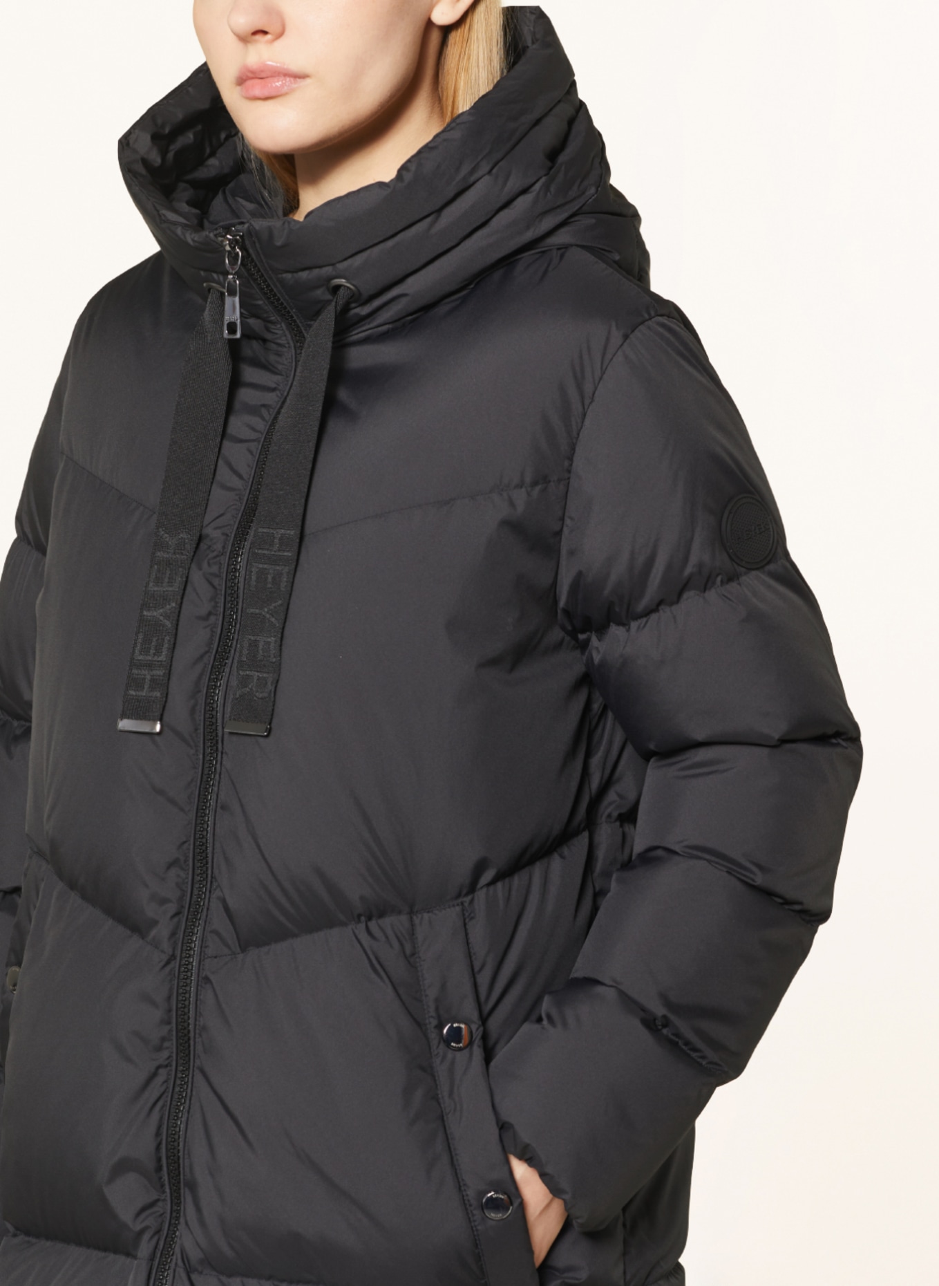 HEYER Lightweight down coat ABIGAIL, Color: BLACK (Image 5)