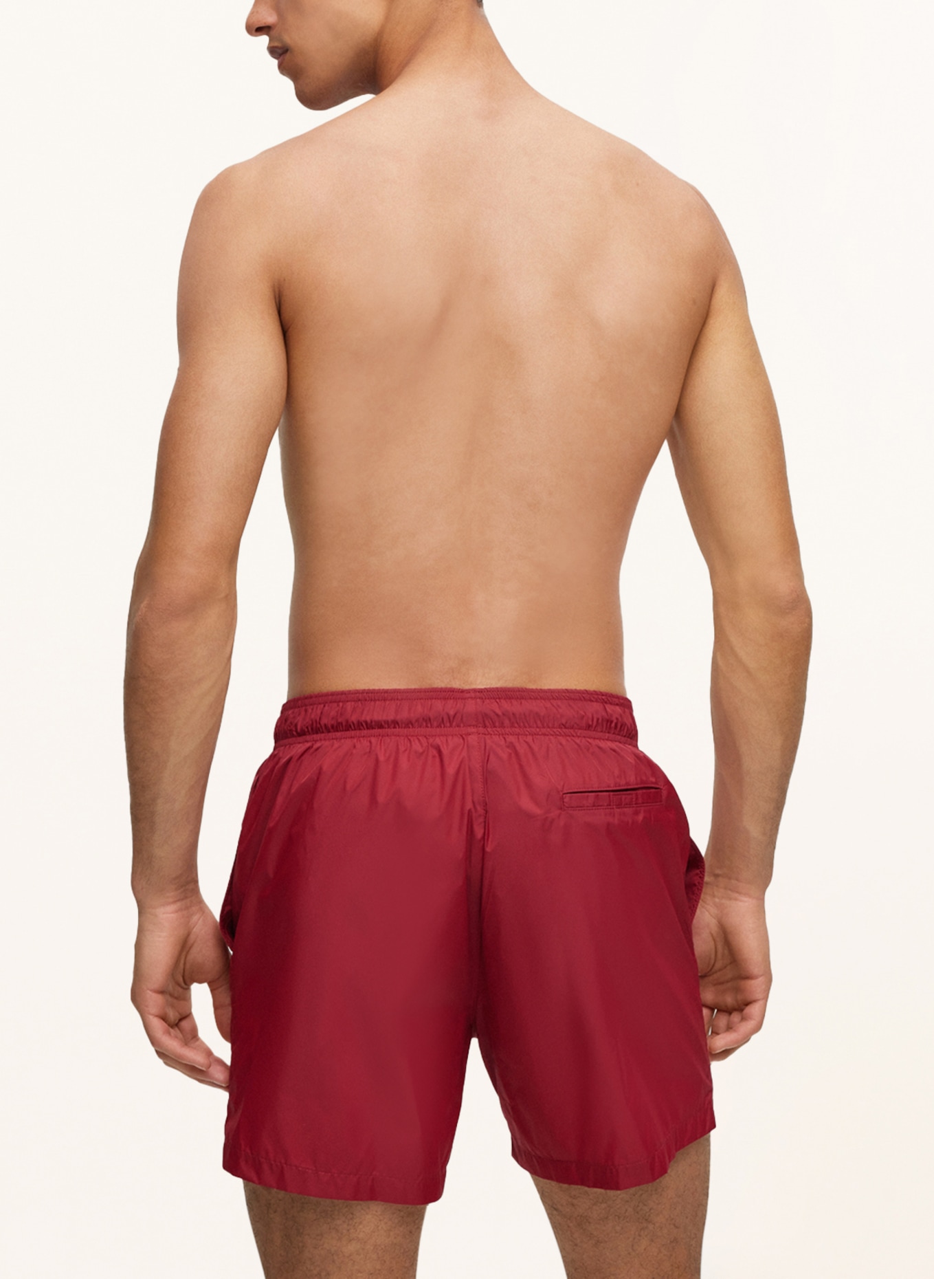 HUGO Swim shorts PAOL, Color: DARK RED (Image 3)