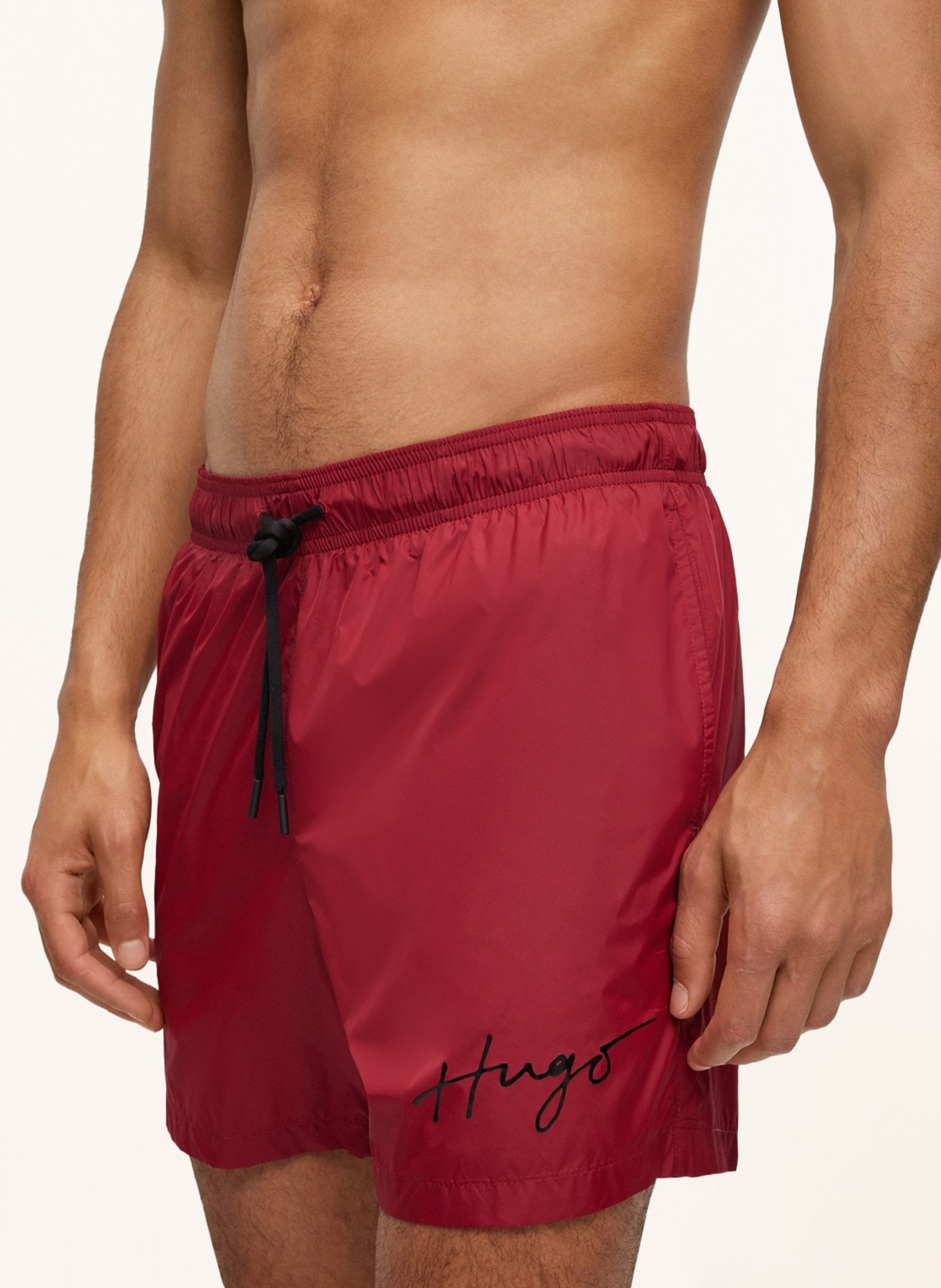 HUGO Swim shorts PAOL, Color: DARK RED (Image 4)