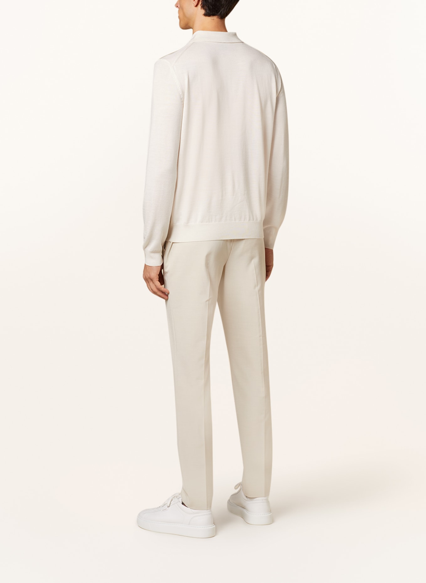 BOSS Knit polo shirt BONO , Color: WHITE (Image 3)
