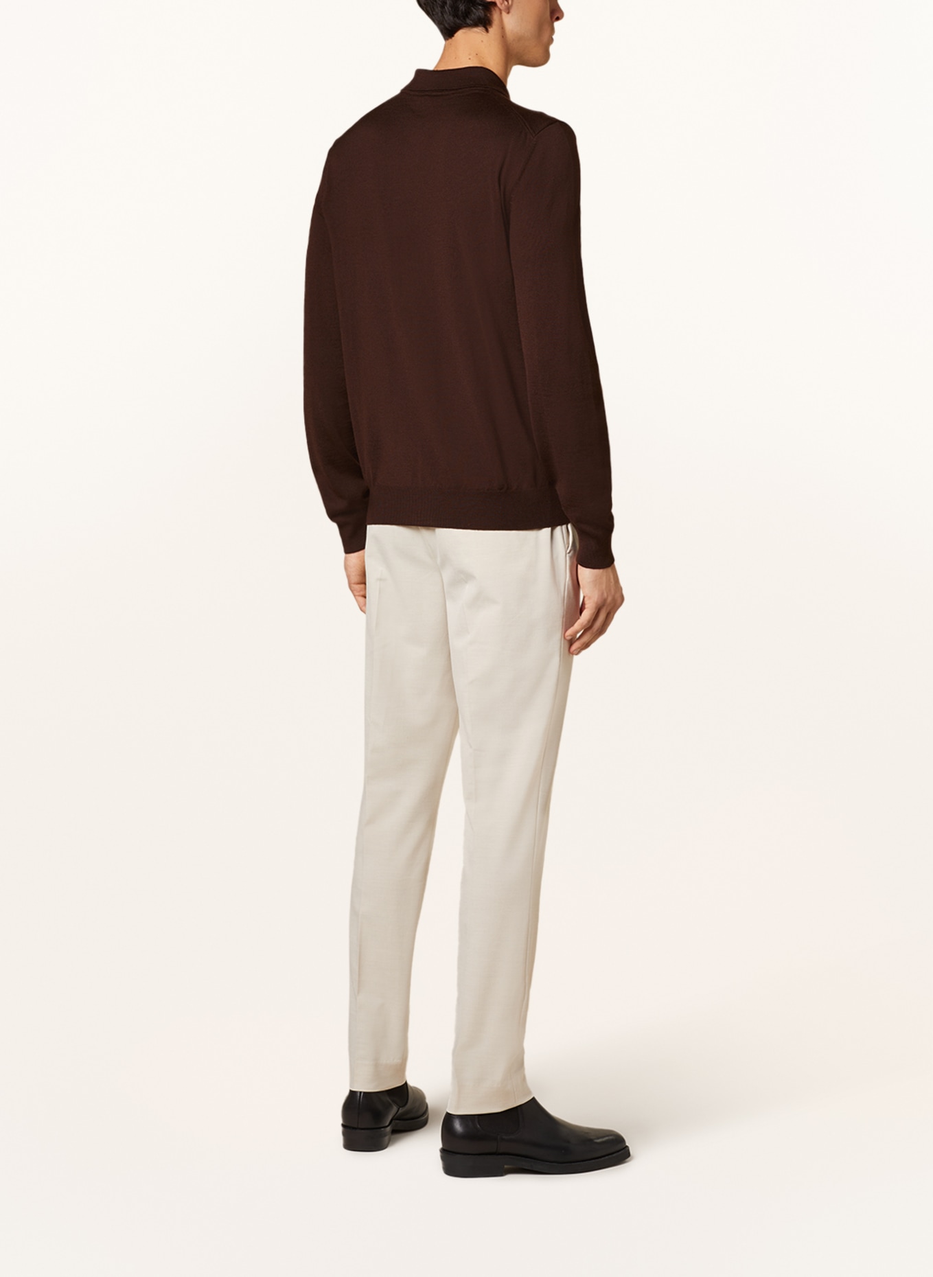 BOSS Strick-Poloshirt BONO , Farbe: BRAUN (Bild 3)