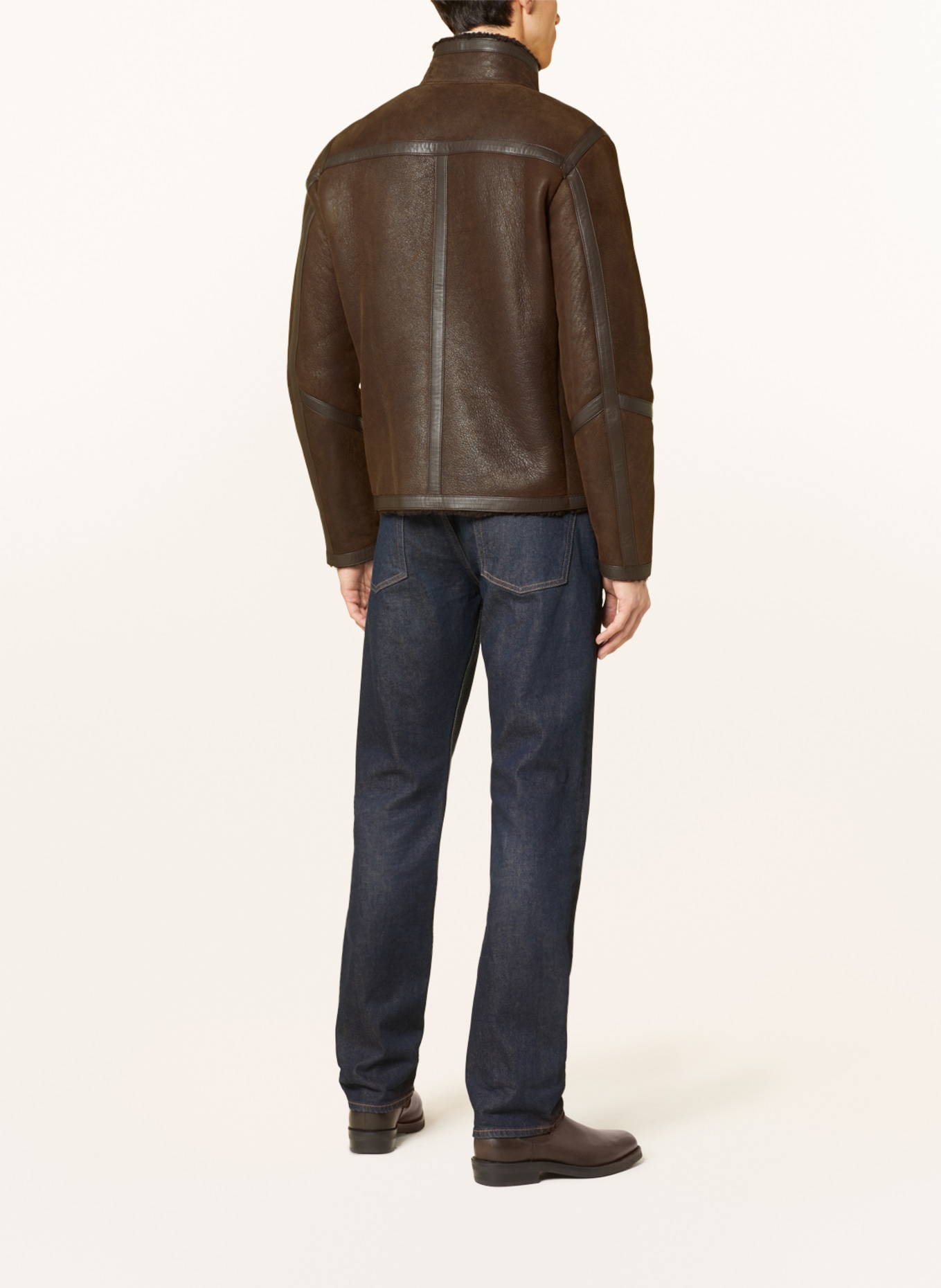 BELSTAFF Leather jacket TUNDRA with lambskin, Color: EARTH BROWN/EBONY EARTH BROWN/EBONY (Image 3)